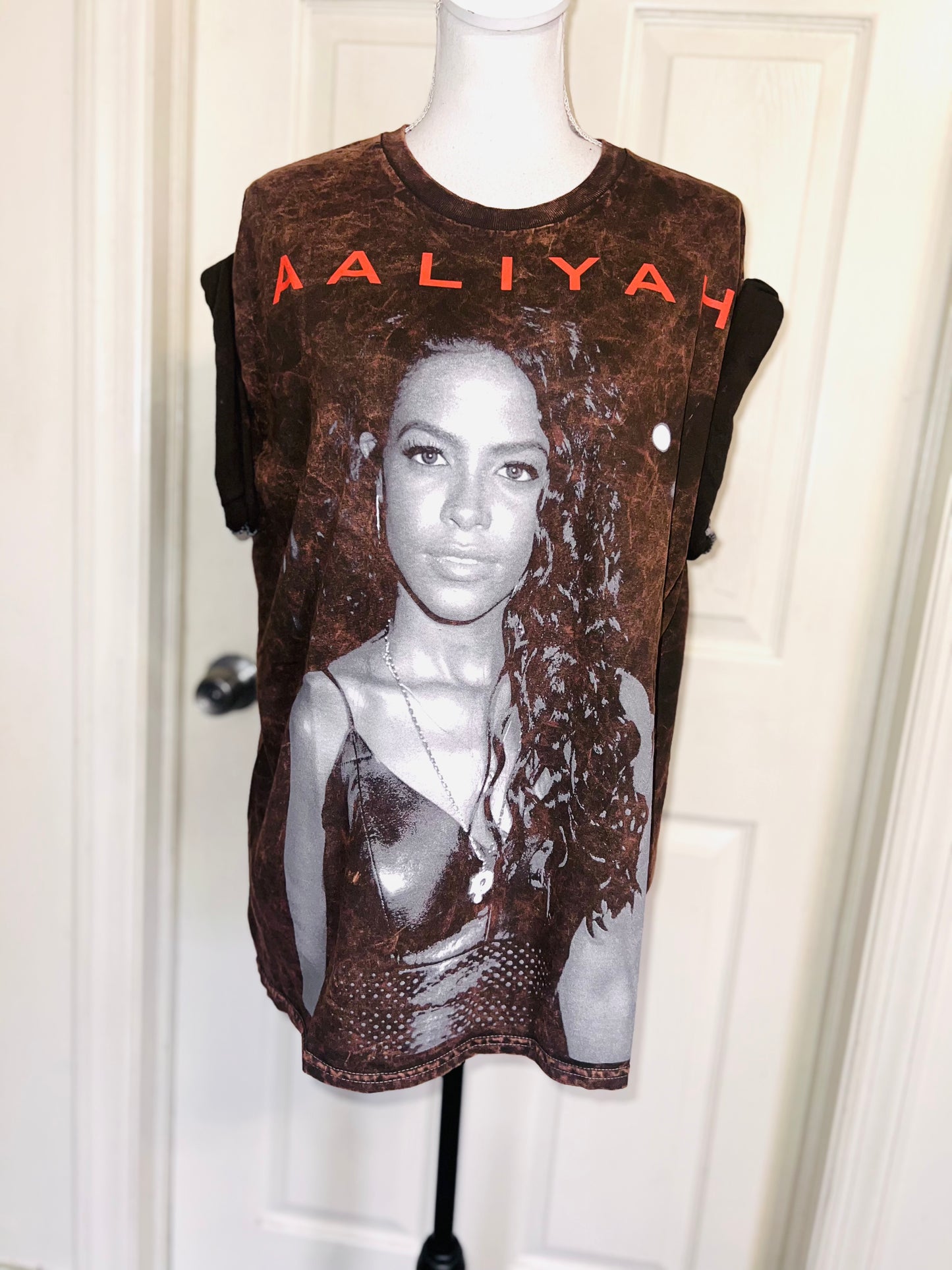 Aaliyah Oversized Distressed Tee
