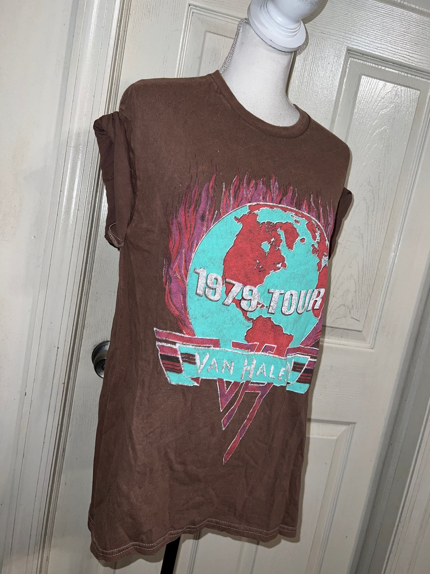 Van Halen 1979 Oversized Distressed Tee