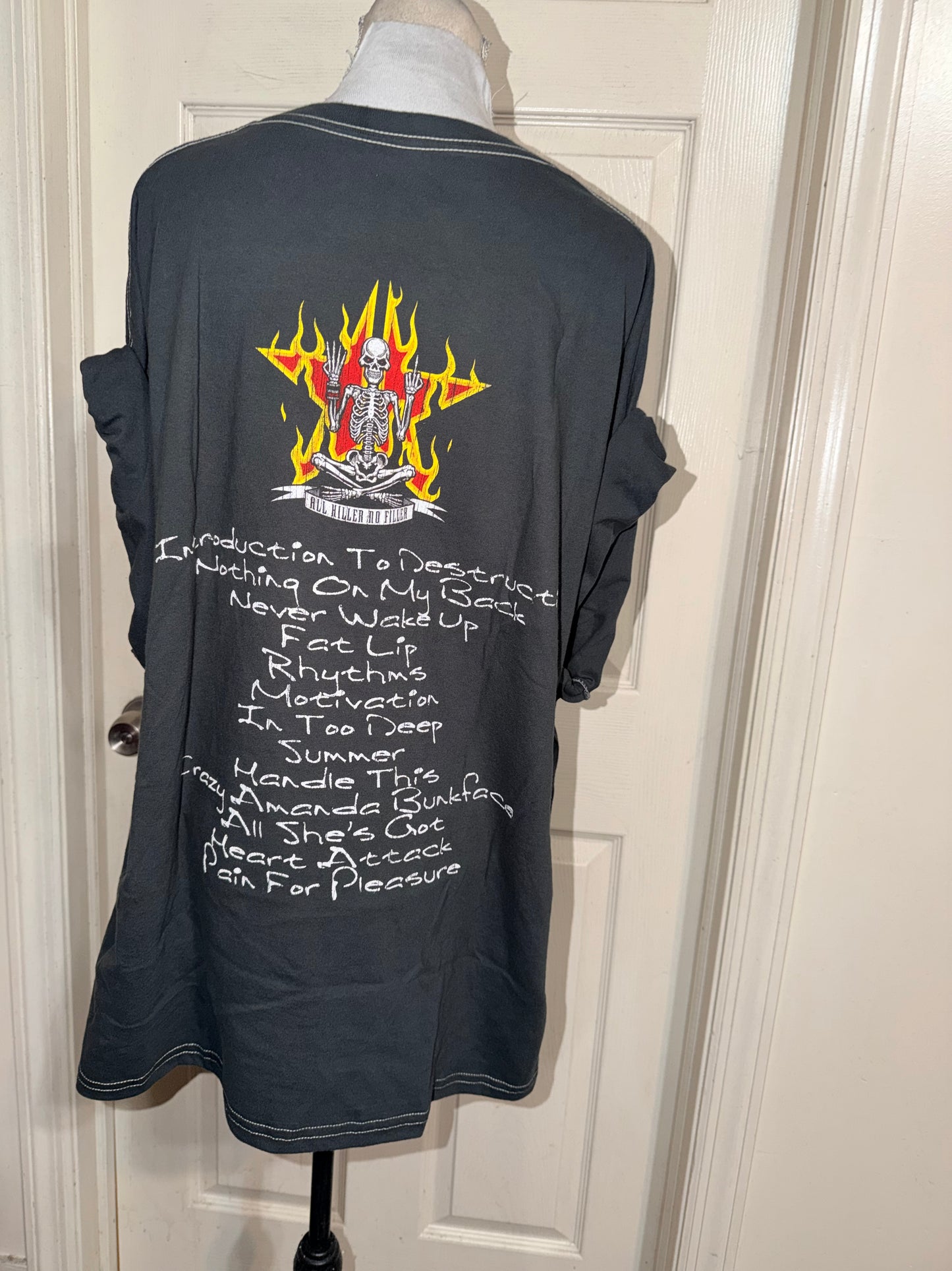 Sum 41 Double Sided Oversized Distressed Tee