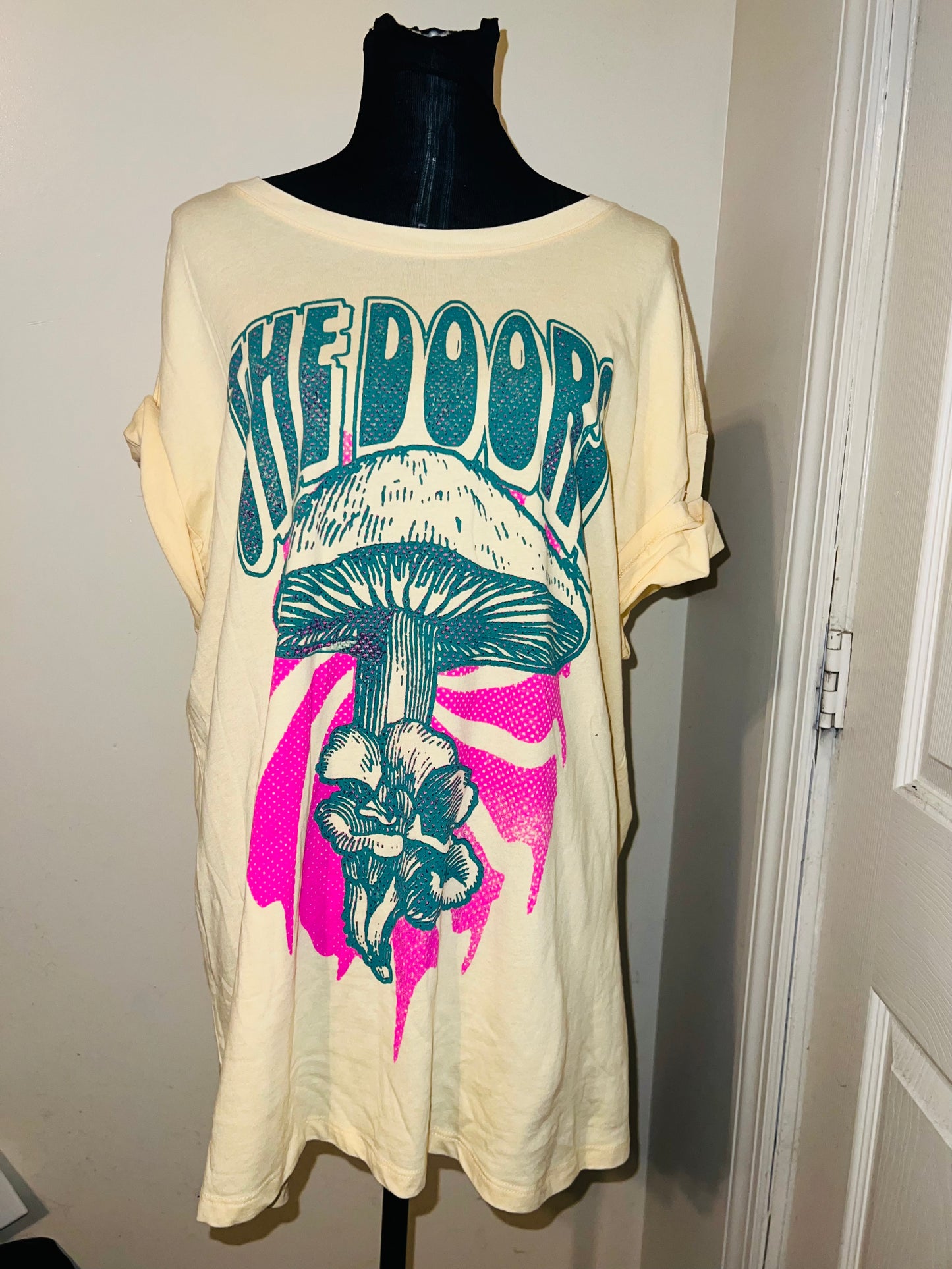 The Doors Double Sided Oversized Distressed Tee