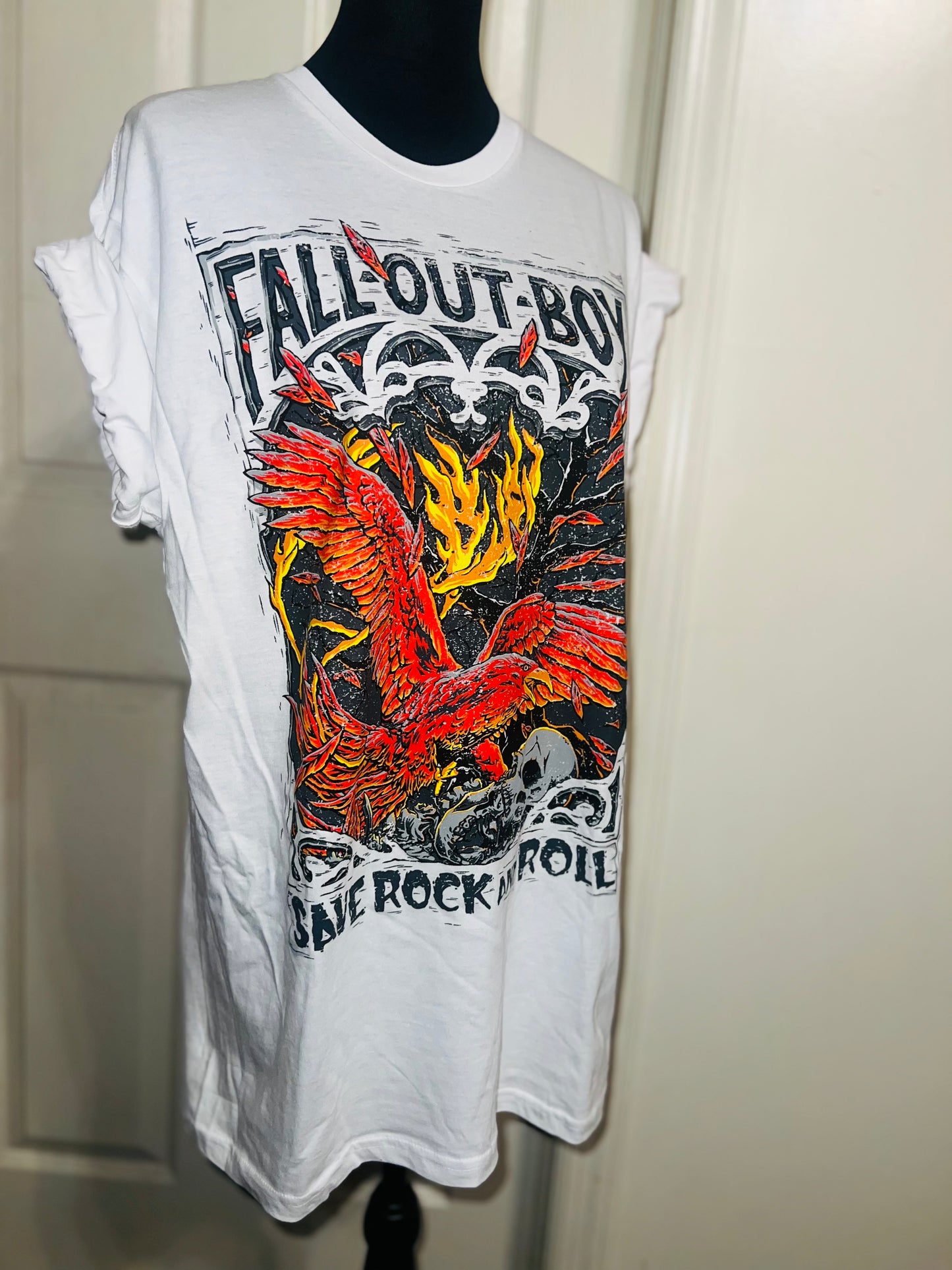 Fall Out Boy Oversized Distressed Tee