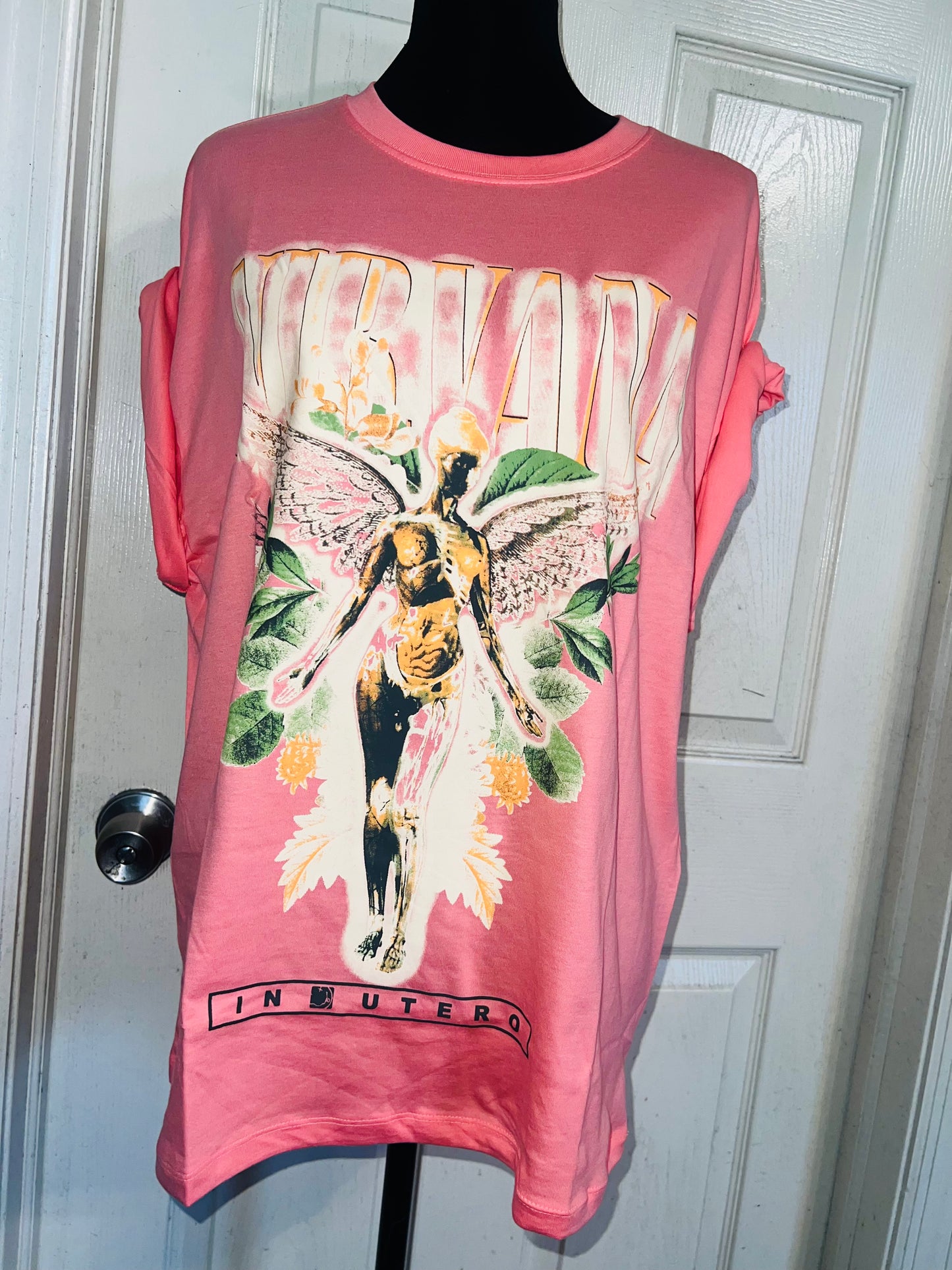 Nirvana Oversized Distressed Tee