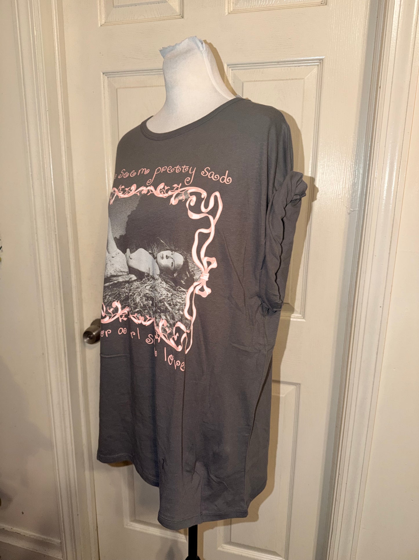 Olivia Rodrigo Oversized Distressed Tee