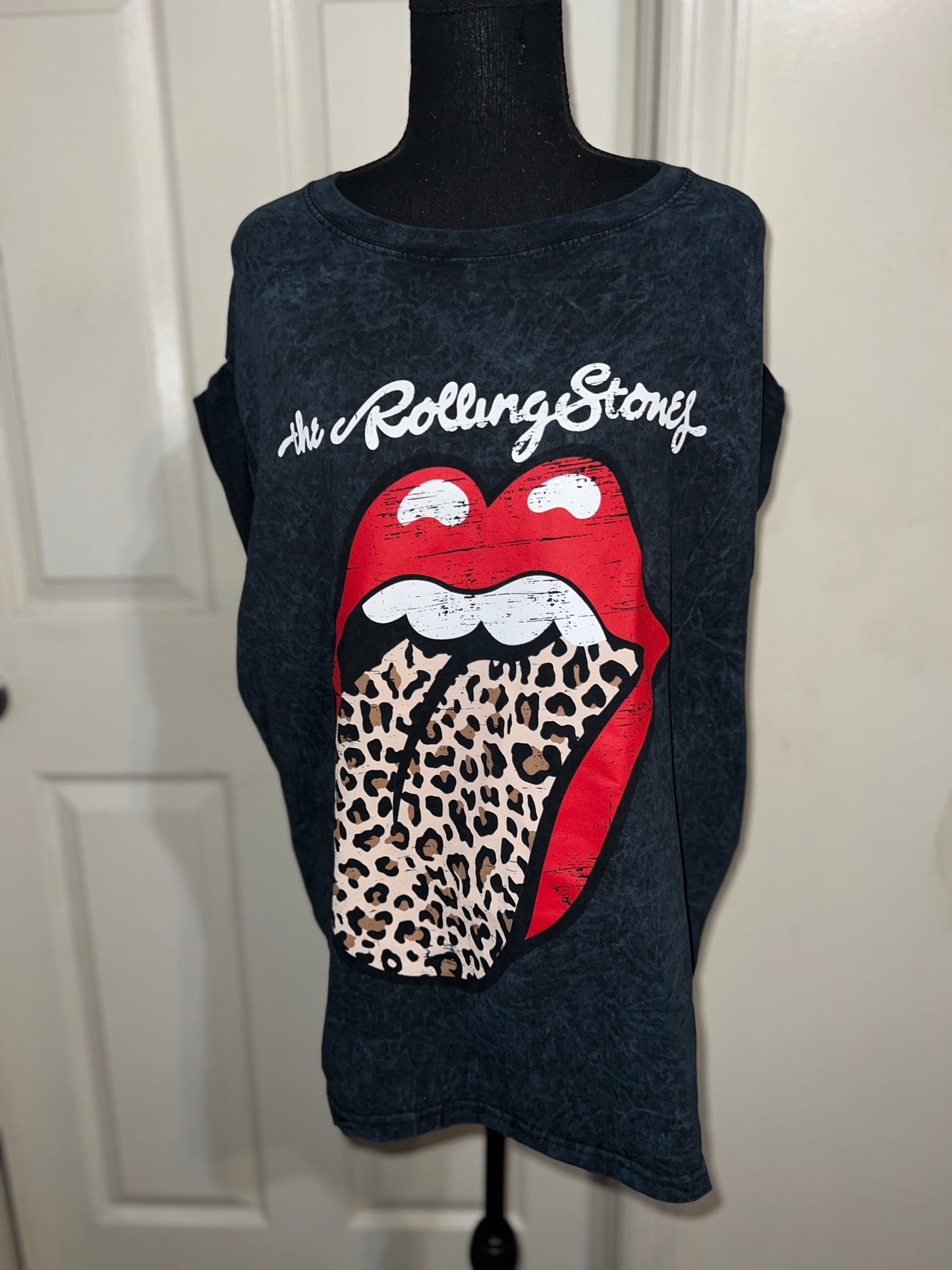 The Rolling Stones Cheetah Oversized Distressed Tee