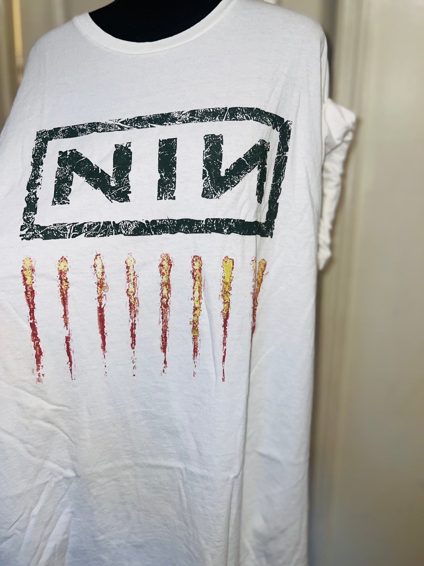 Nine Inch Nails Oversized Distressed Tee