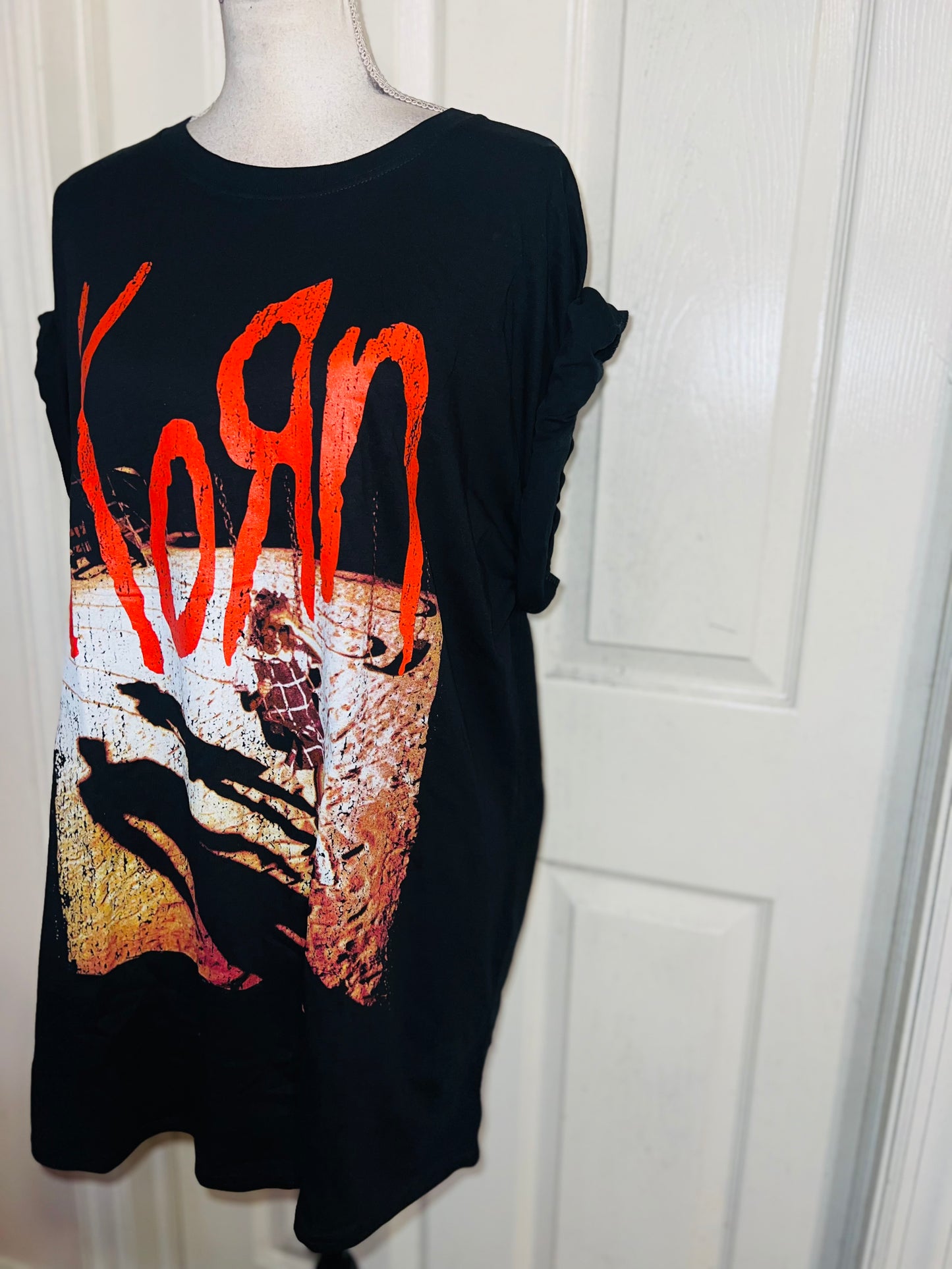 Korn Oversized Distressed Tee