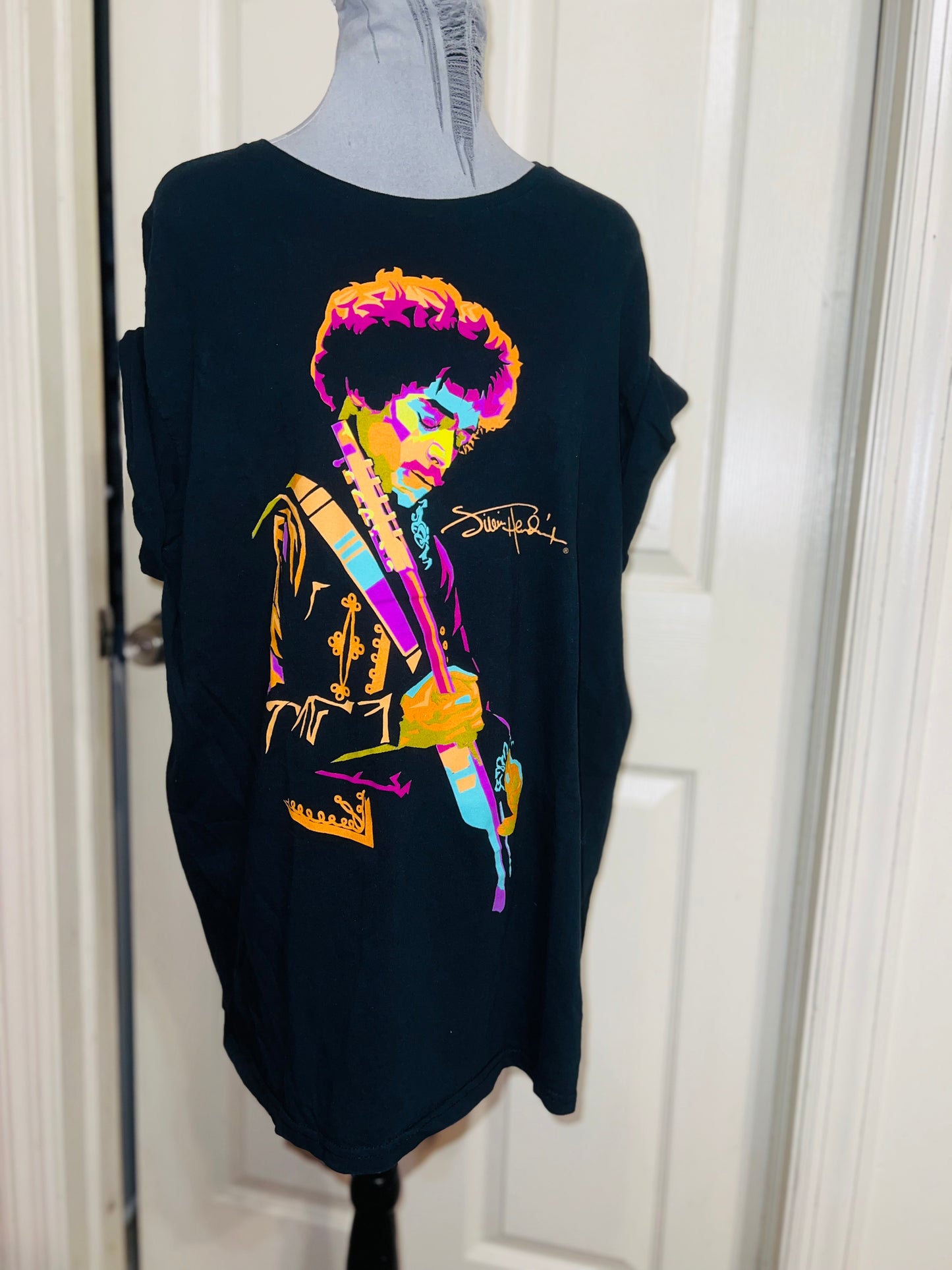 Jimi Hendrix Distressed Oversized Tee