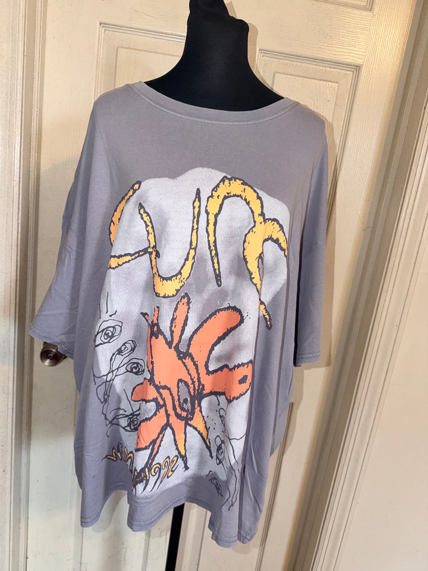 The Cure Oversized Distressed Tee