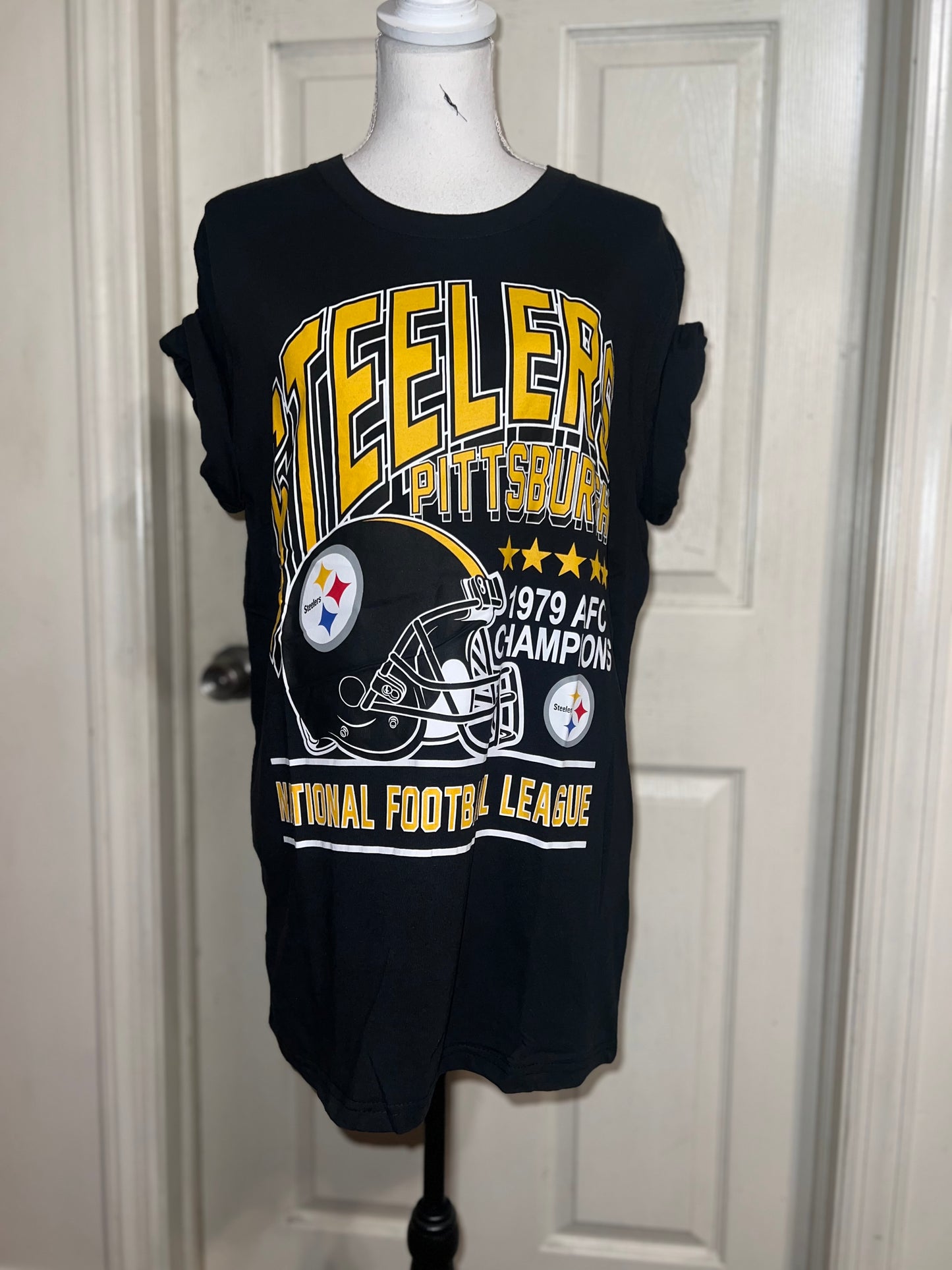 Pittsburgh Steelers Oversized Distressed Tee