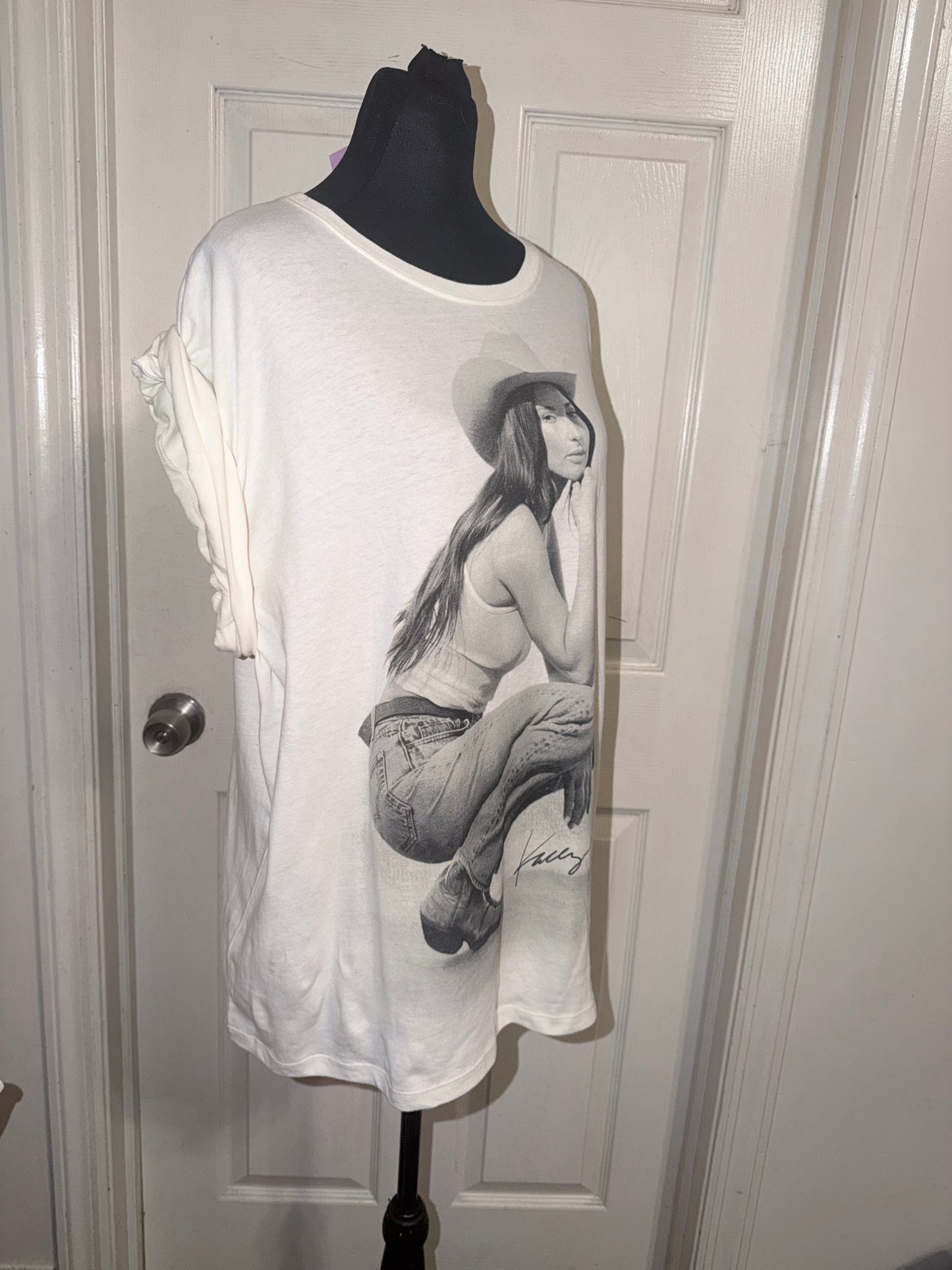 Kasey Musgraves Oversized Distressed Tee