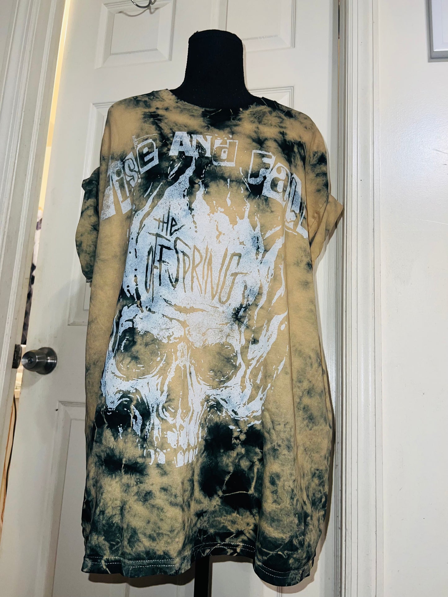 The Offspring Tie Dye Distressed Oversized Tee