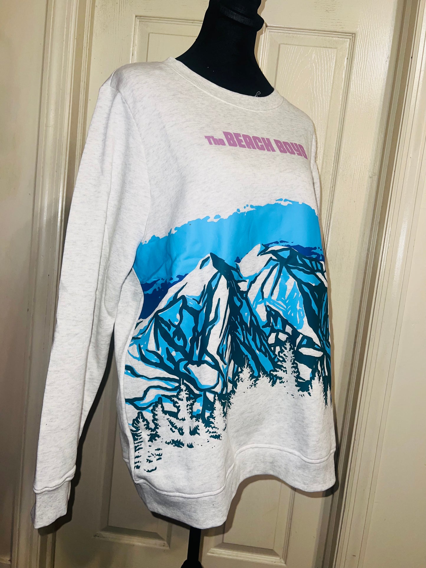 The Beach Boys Oversized Distressed Sweatshirt