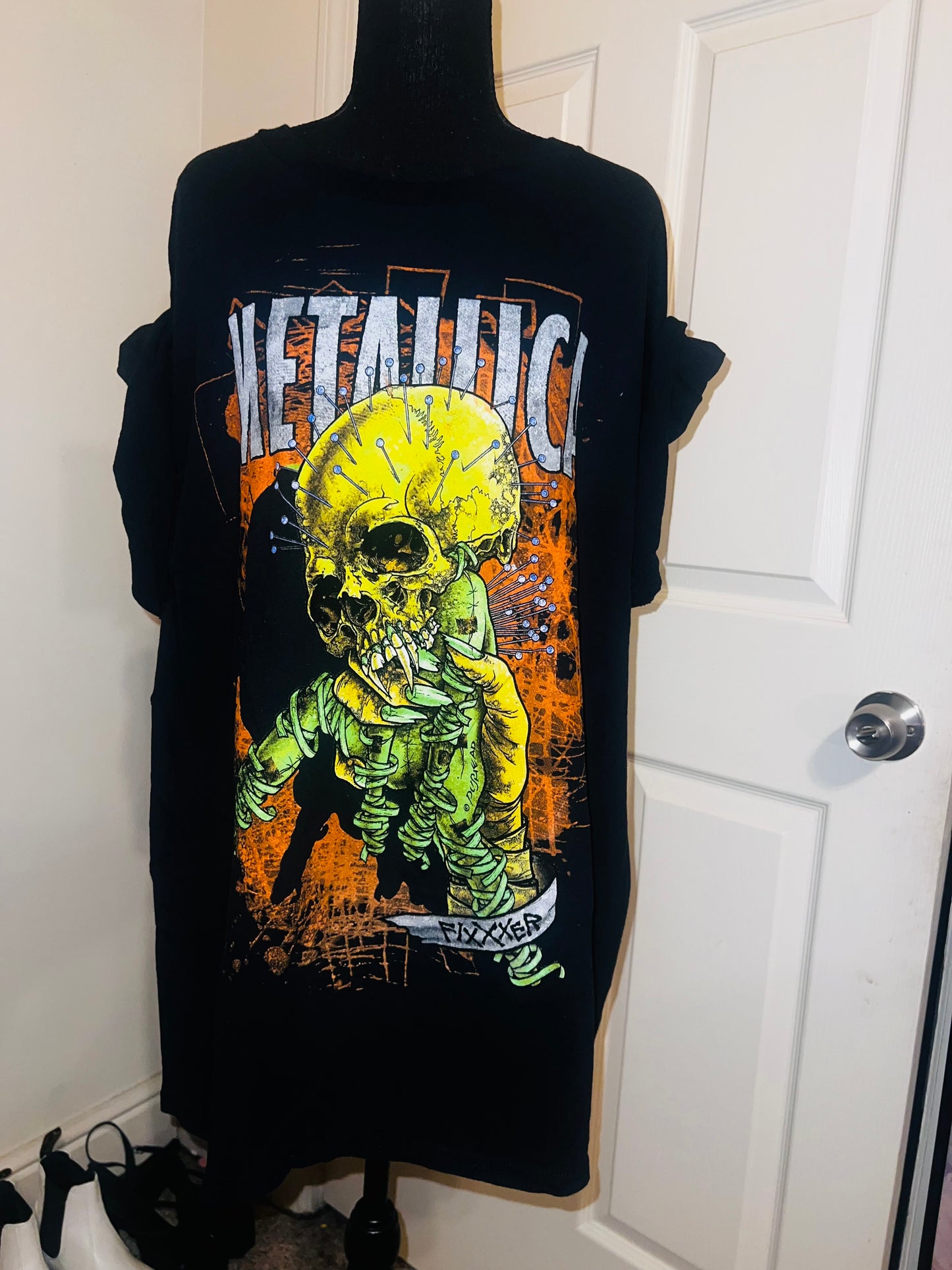 Metallica Fixxer Oversized Distressed Tee