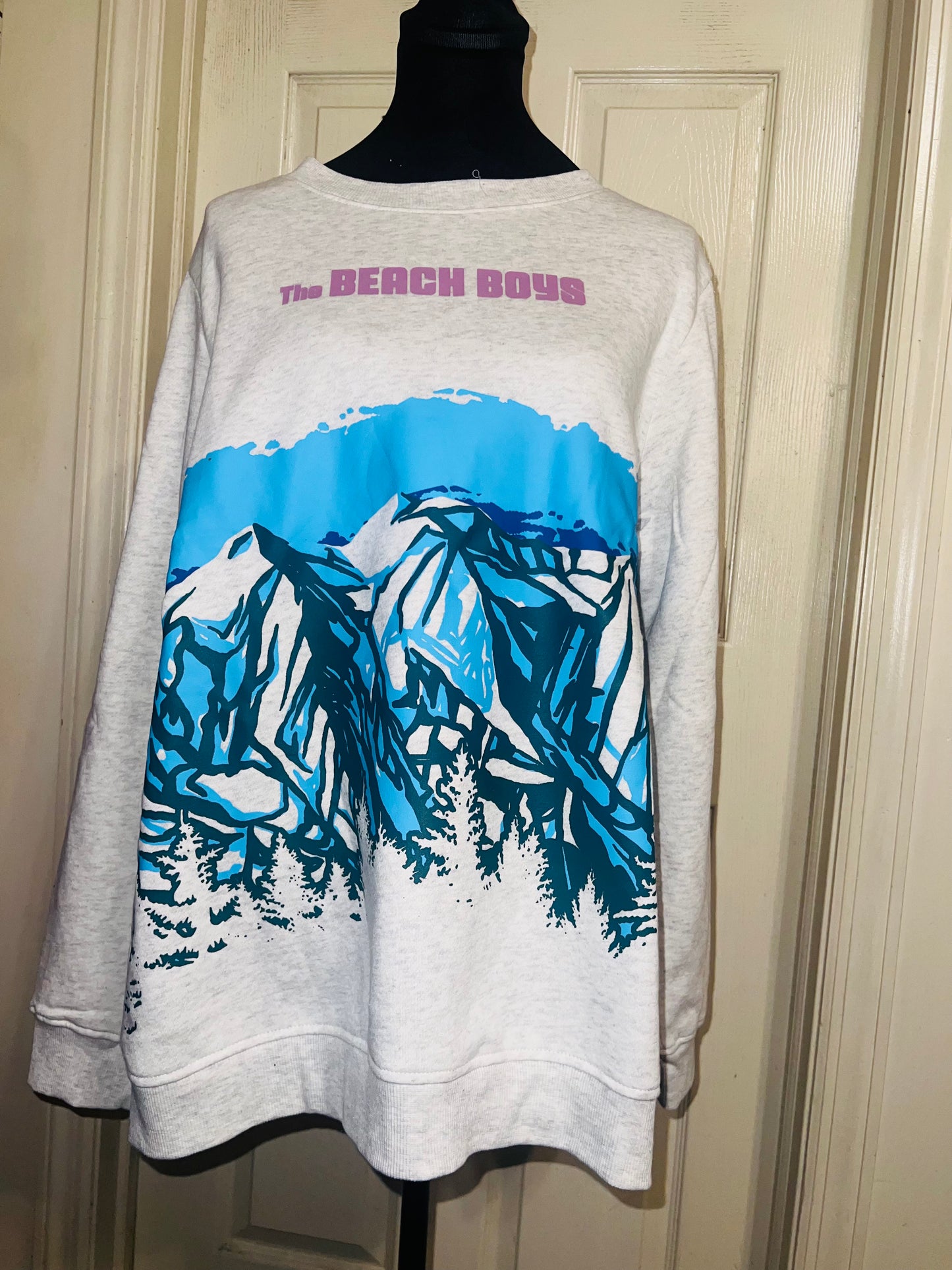 The Beach Boys Oversized Distressed Sweatshirt