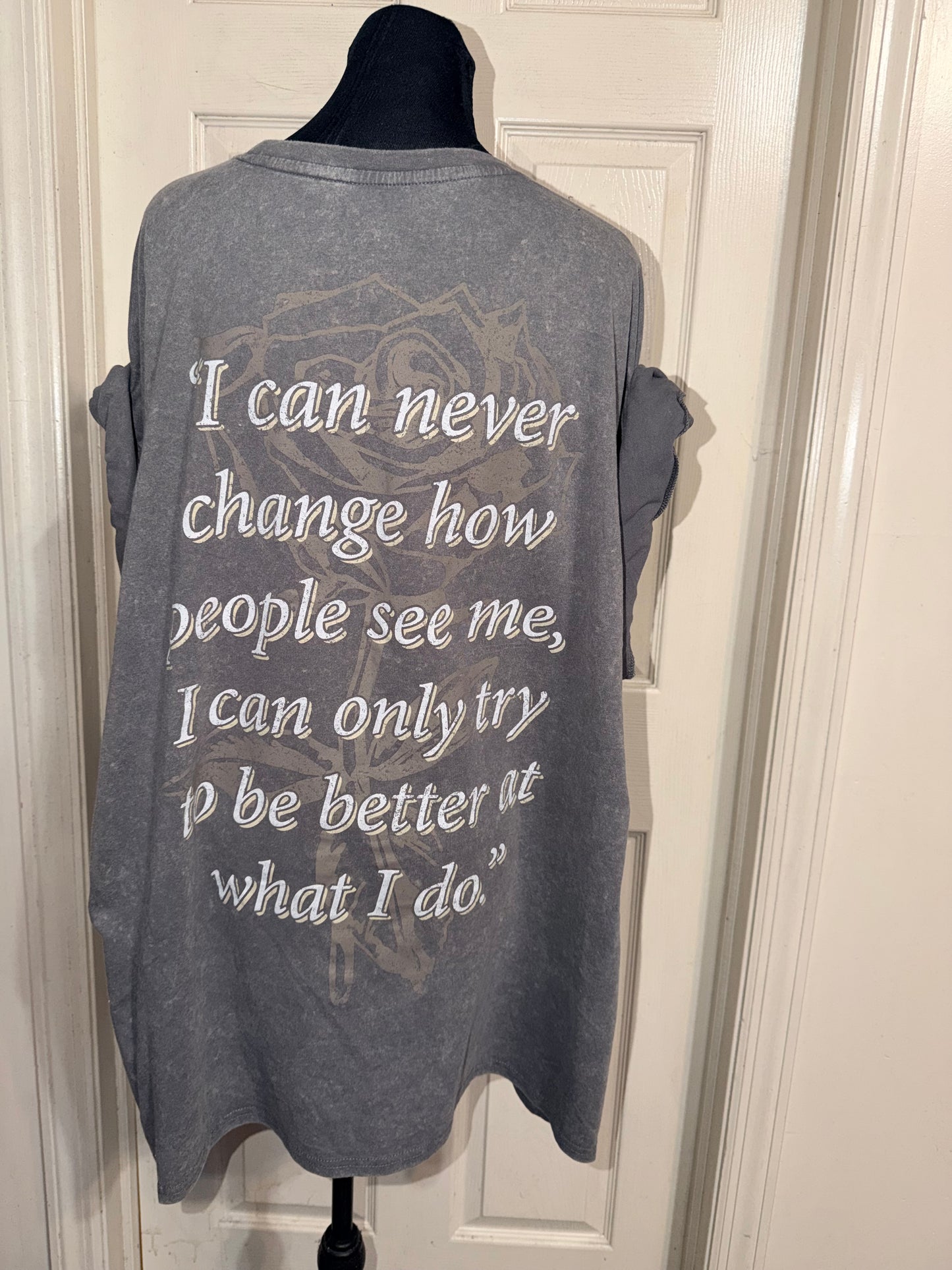 Tupac Double Sided Oversized Distressed Tee