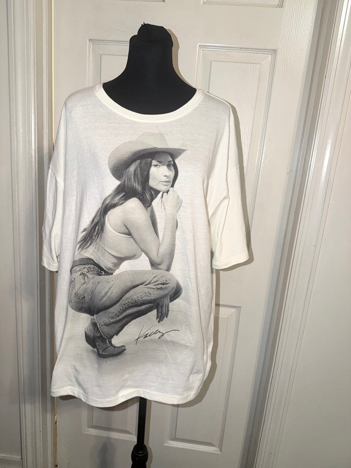Kasey Musgraves Oversized Distressed Tee