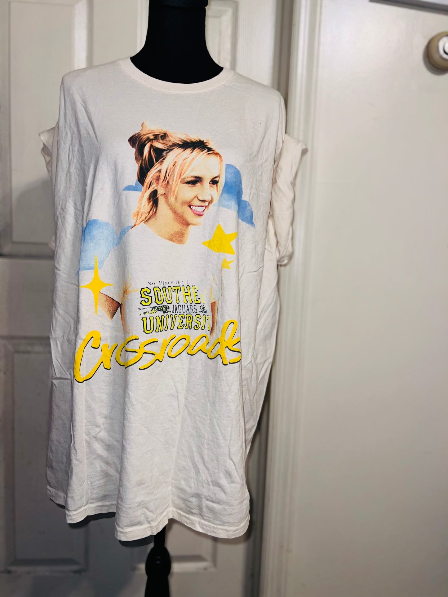 Crossroads Britney Oversized Distressed Tee