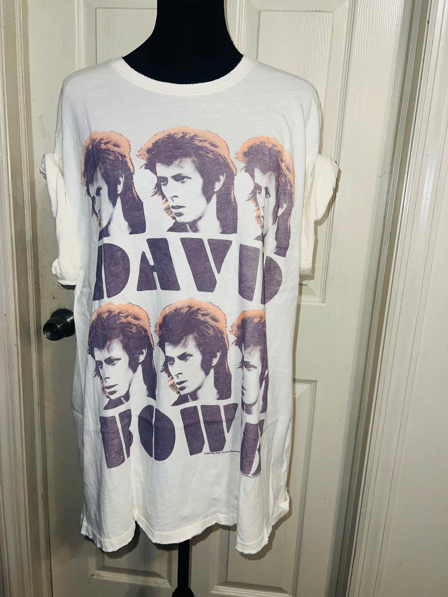 David Bowie Oversized Distressed Tee