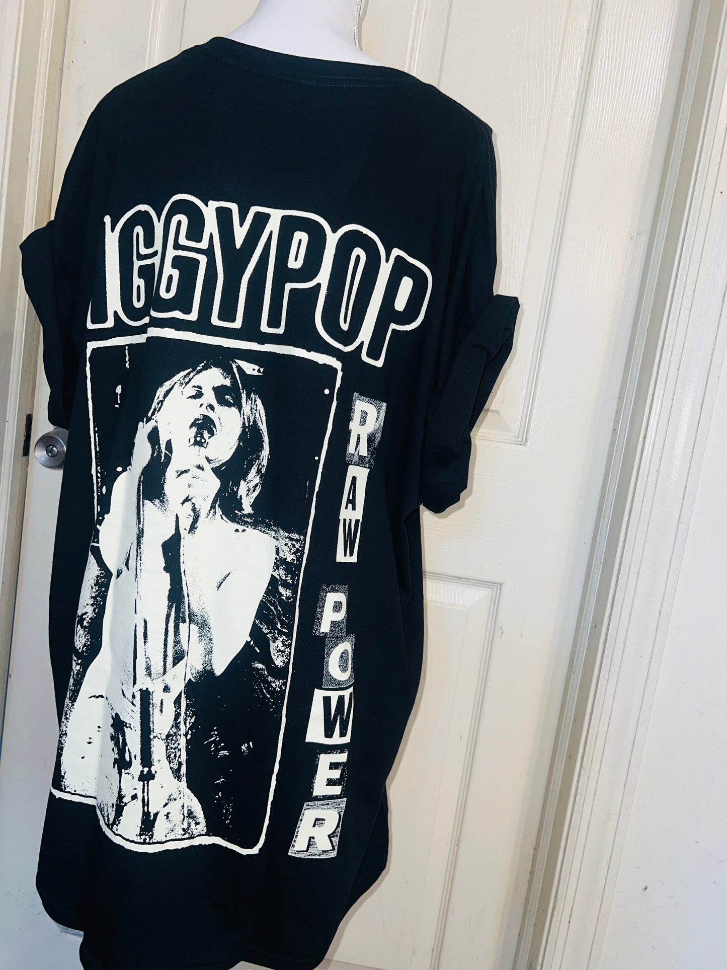 Iggy Pop Double Sided Oversized Distressed Tee