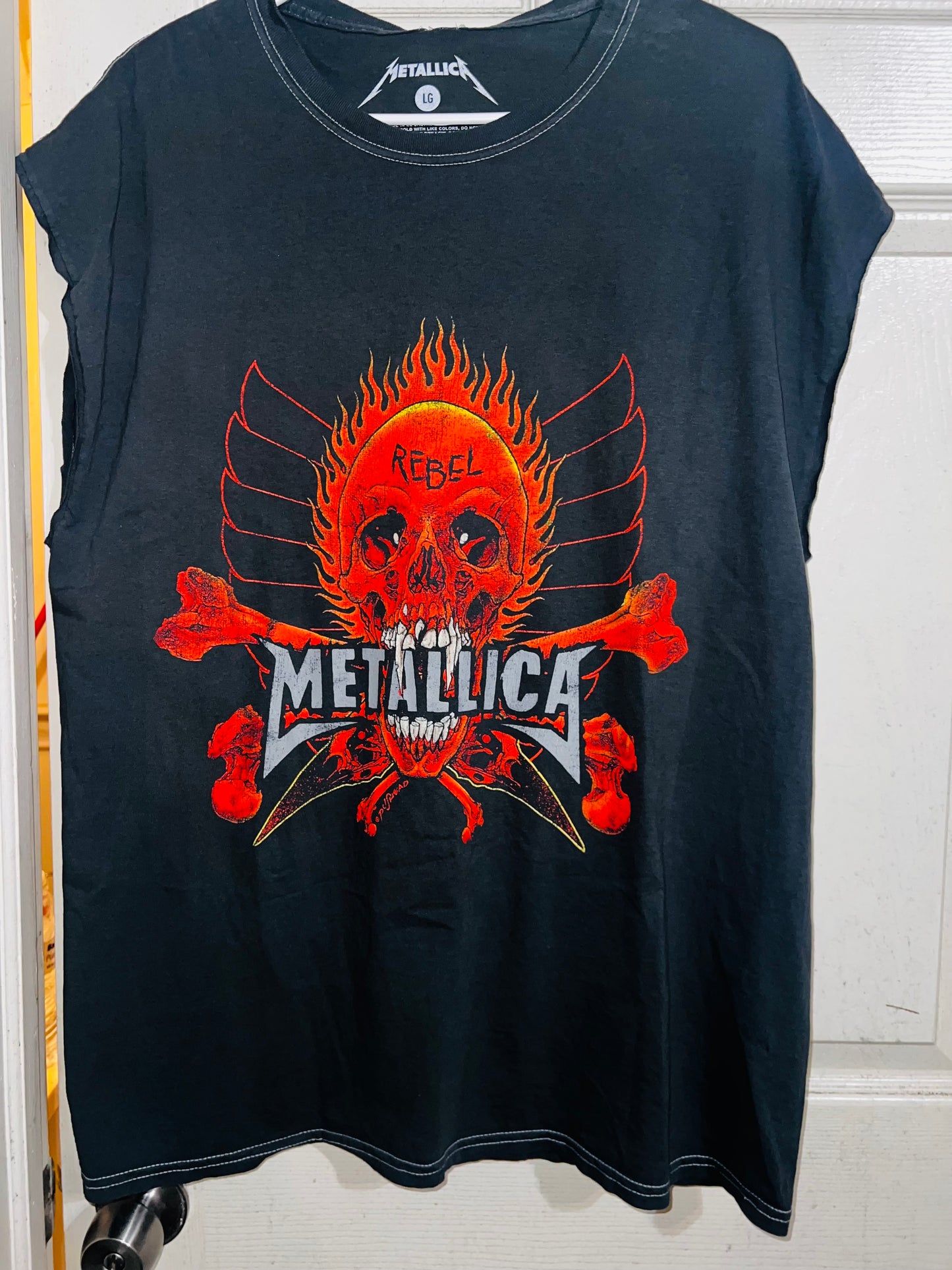 Metallica Oversized Double Sided Distressed Tee (possible dress)