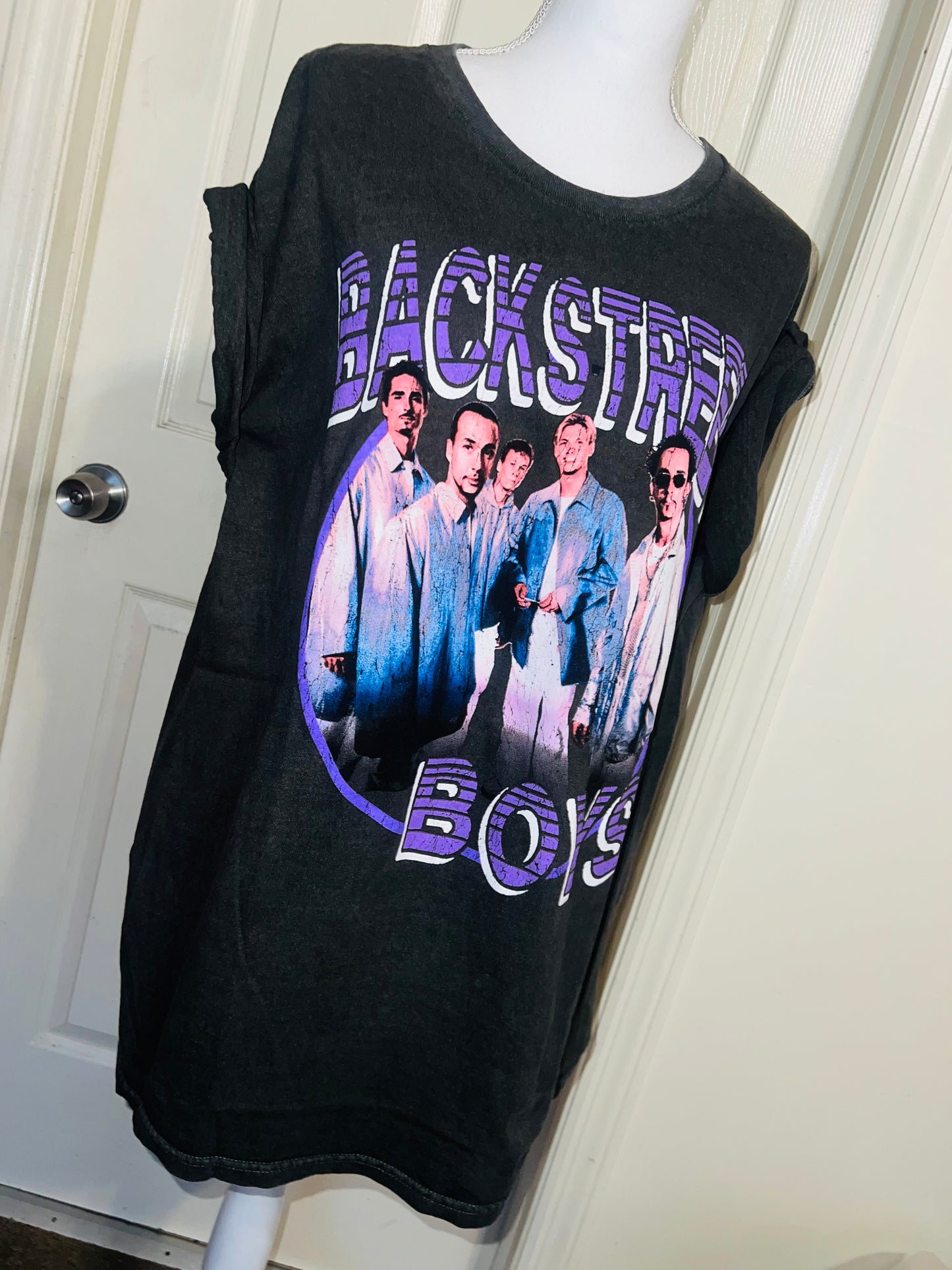 Backstreet Boys Oversized Distressed Tee