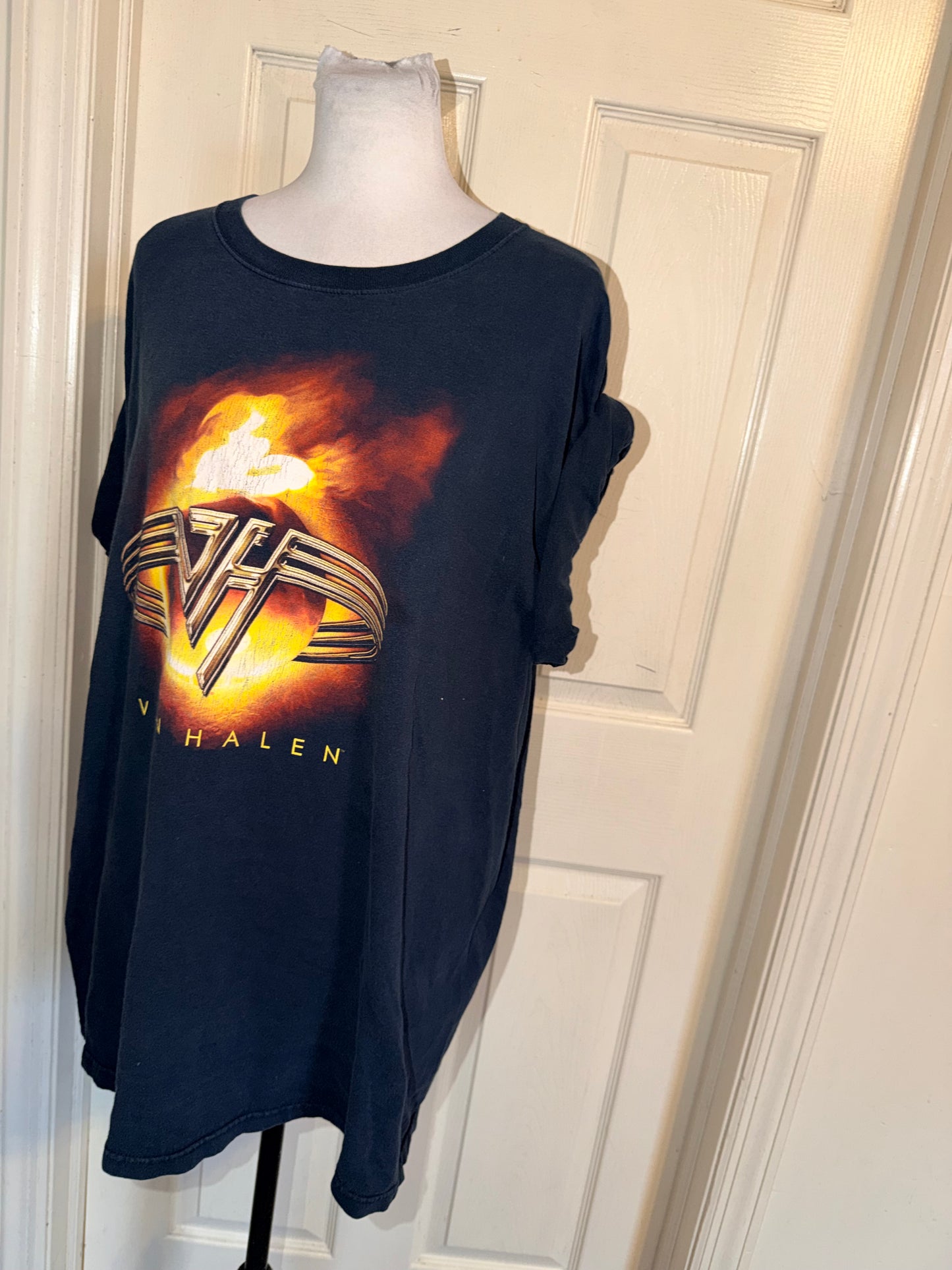 Van Halen Vintage Double Sided Oversized Distressed Tee