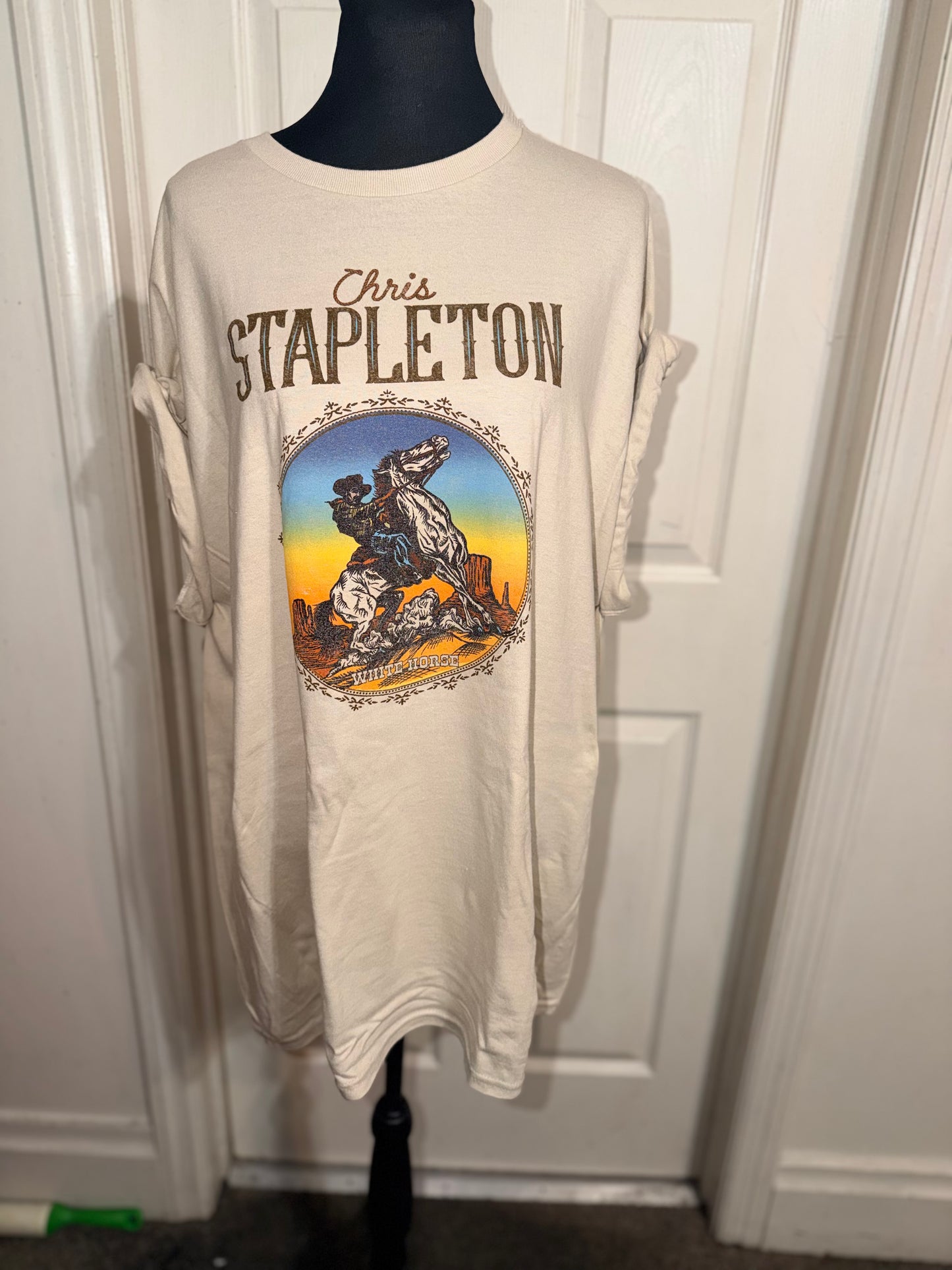 Chris Stapleton Oversized Distressed Tee
