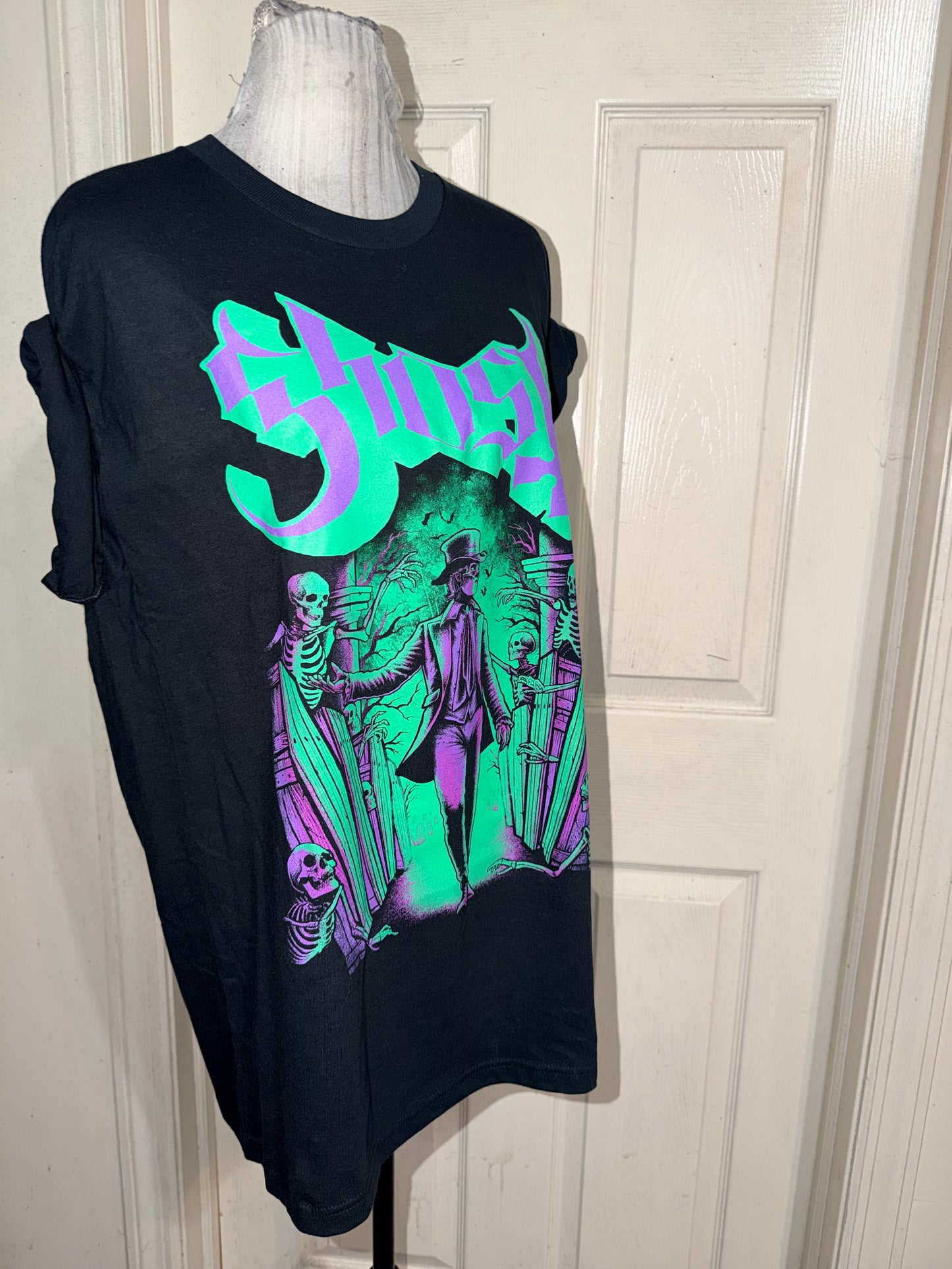 Ghost Oversized Distressed Tee
