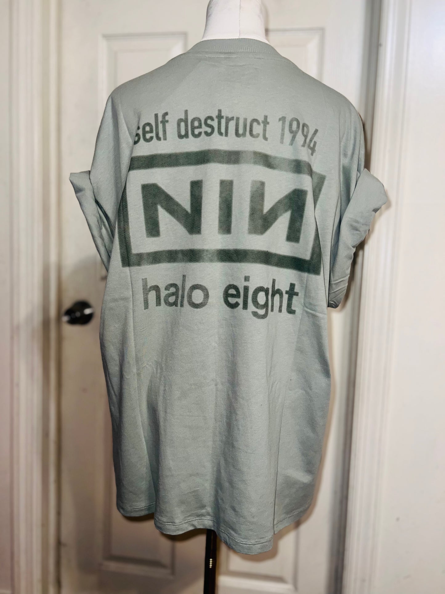 Nine Inch Nails Double Sided Oversized Distressed Tees