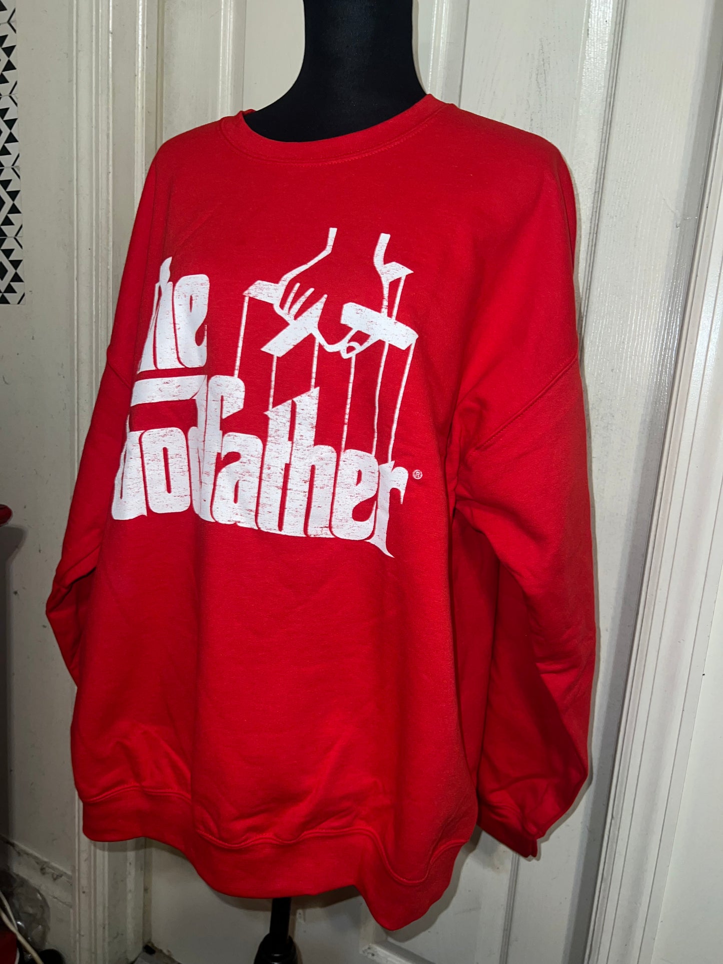 The Godfather Oversized Distressed Sweatshirt