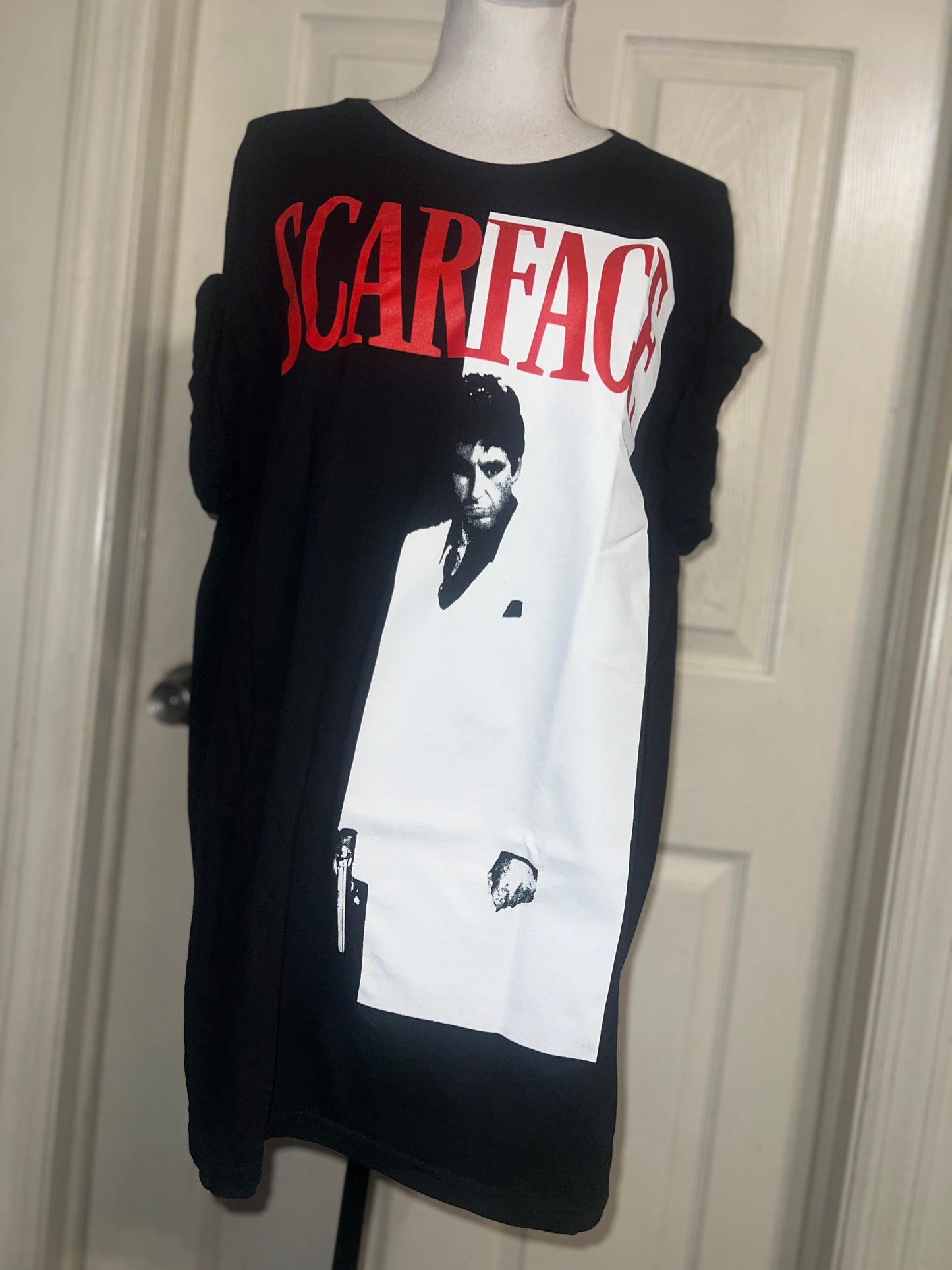Scarface Oversized Distressed Tee