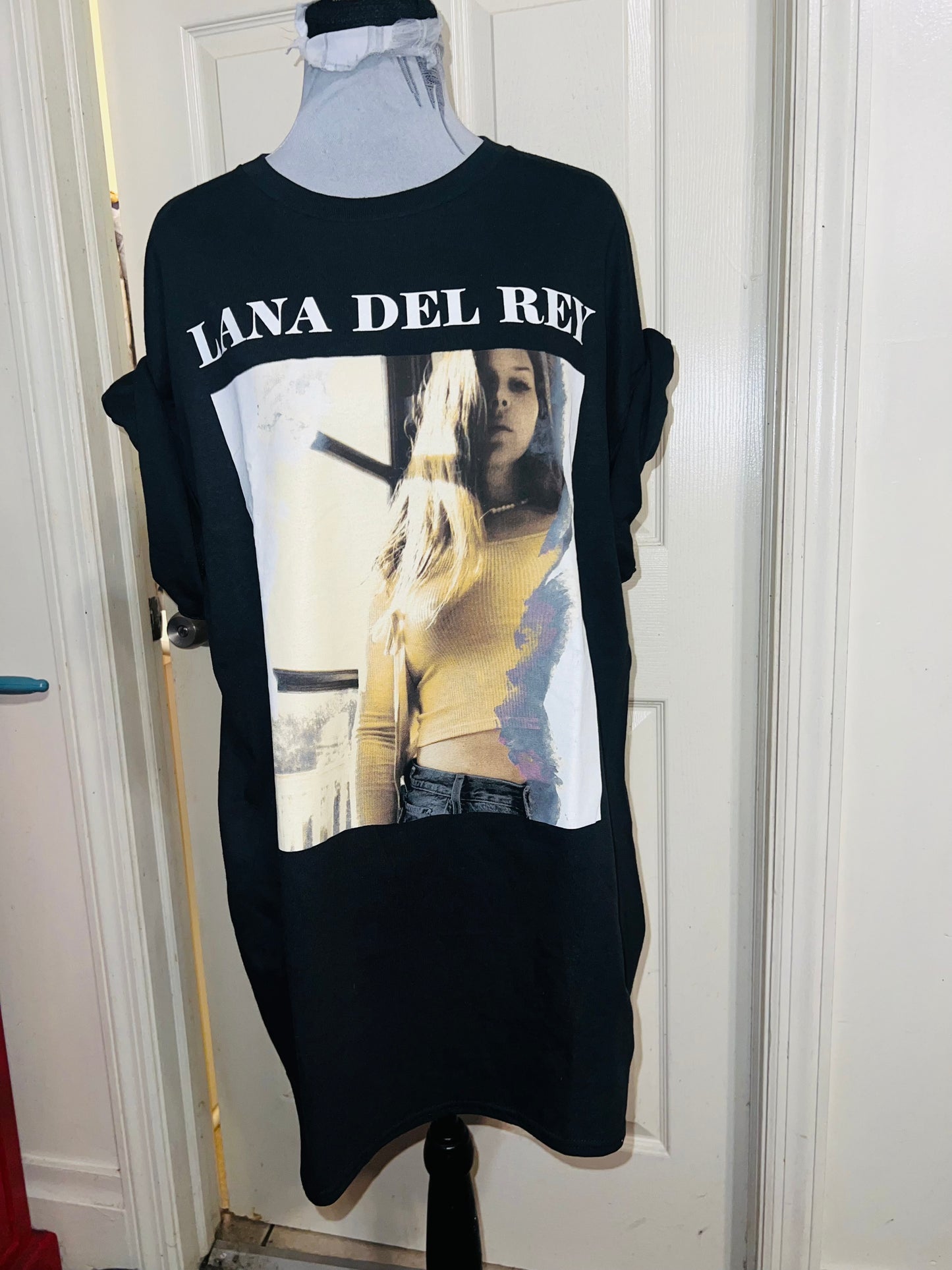 Lana Del Rey Oversized Distressed Tee