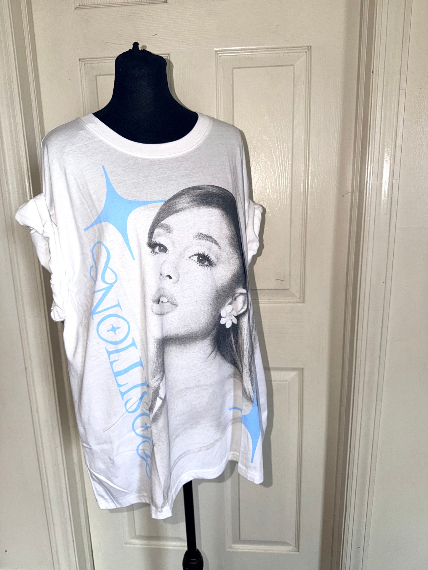 Ariana Grande Oversized Distressed Tee