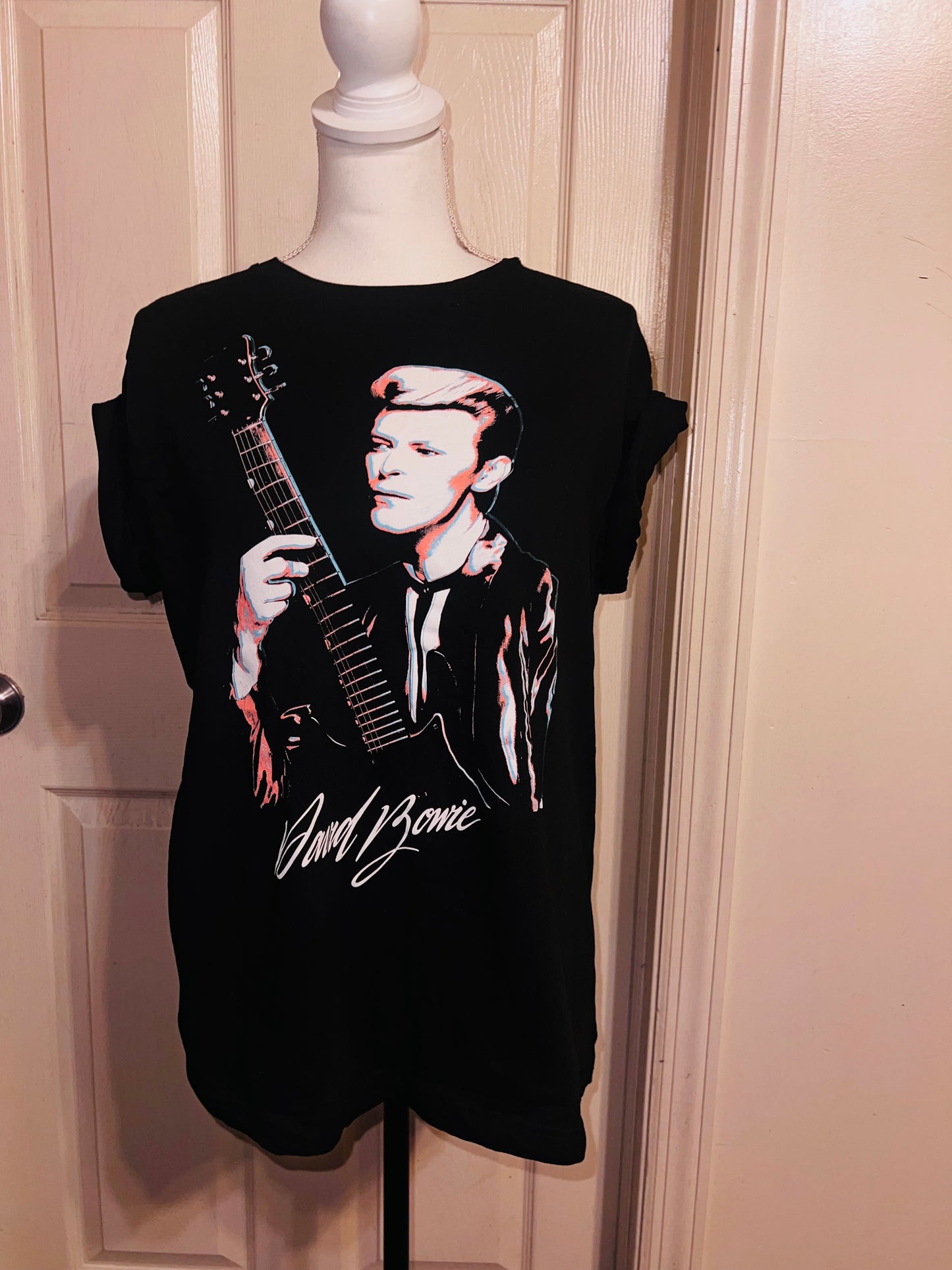 David Bowie Oversized Distressed Tee