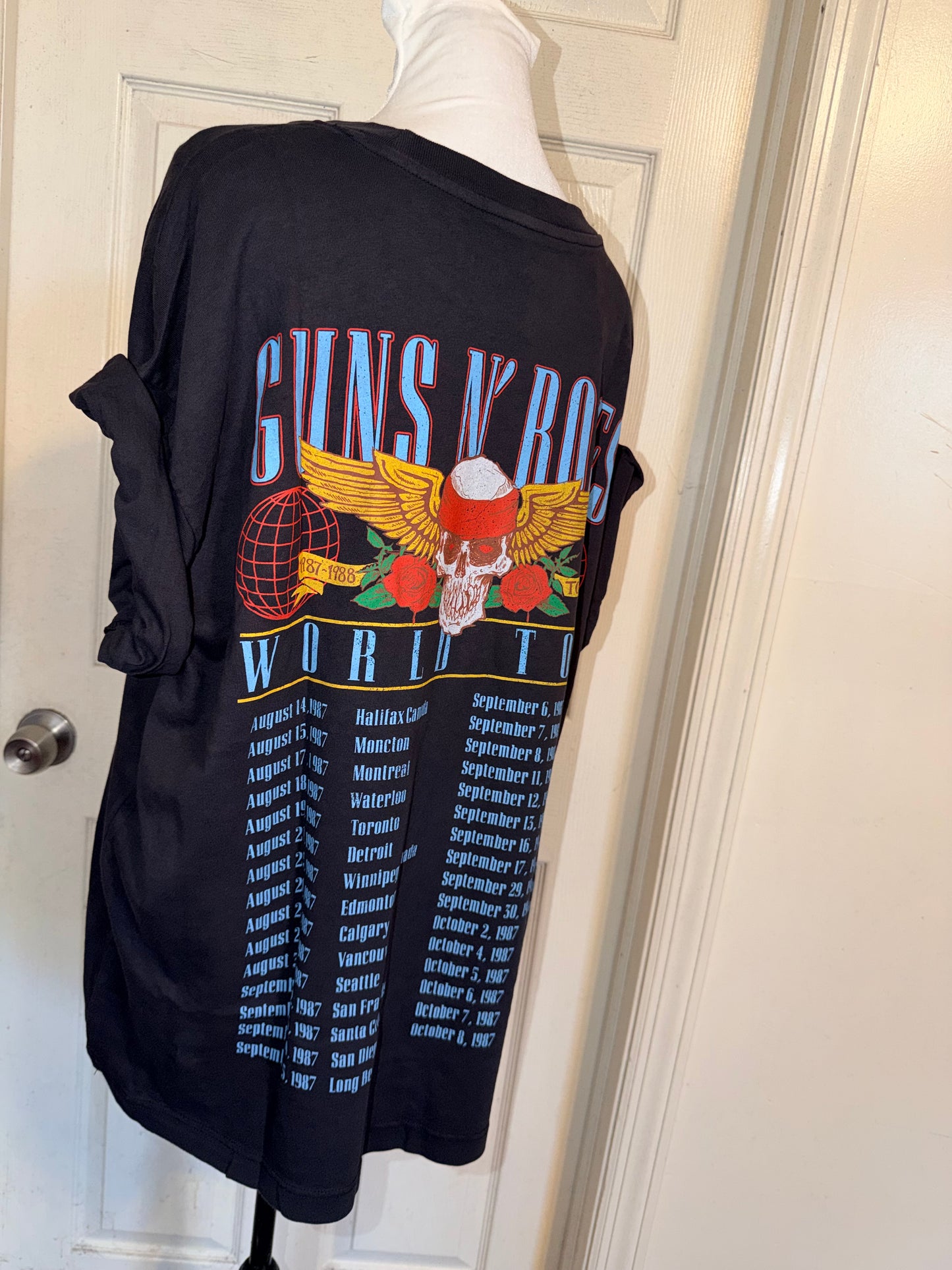 Guns N’ Roses Double Sided Oversized Distressed Tee