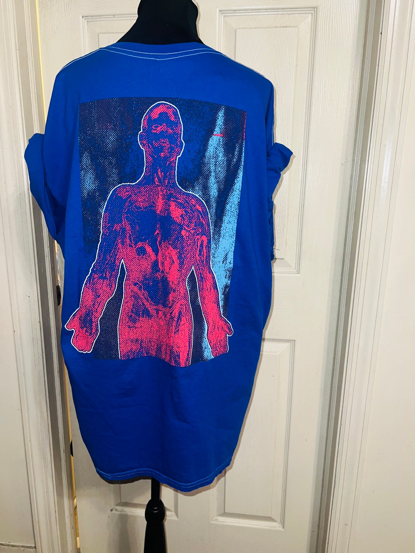 Nirvana Double Sided Oversized Distressed Tee