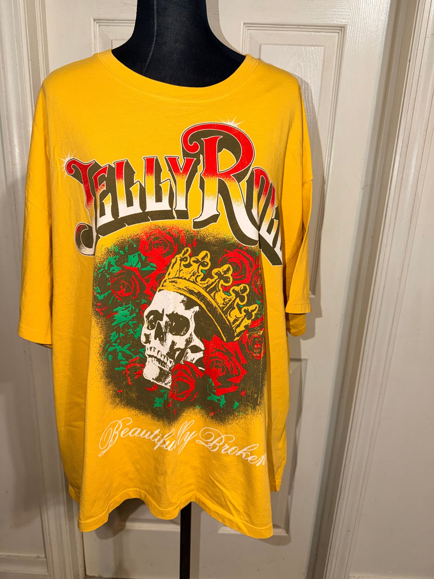 Jelly Roll Double Sided Oversized Distressed Tee