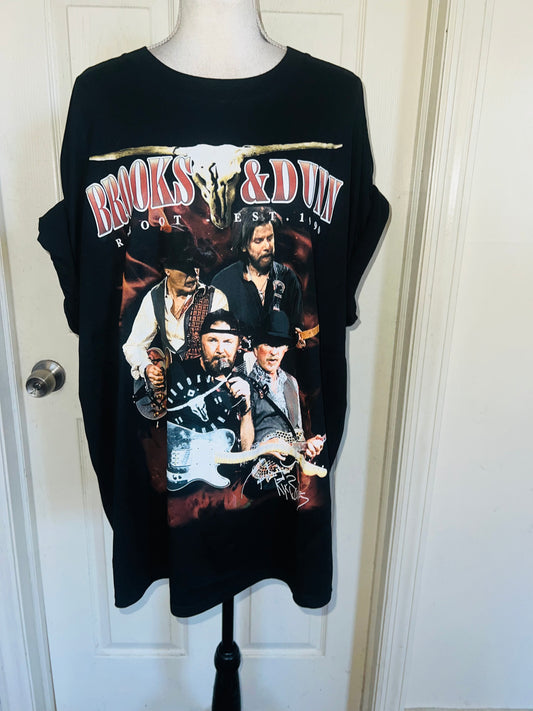 Brooks & Dunn Oversized Distressed Tee