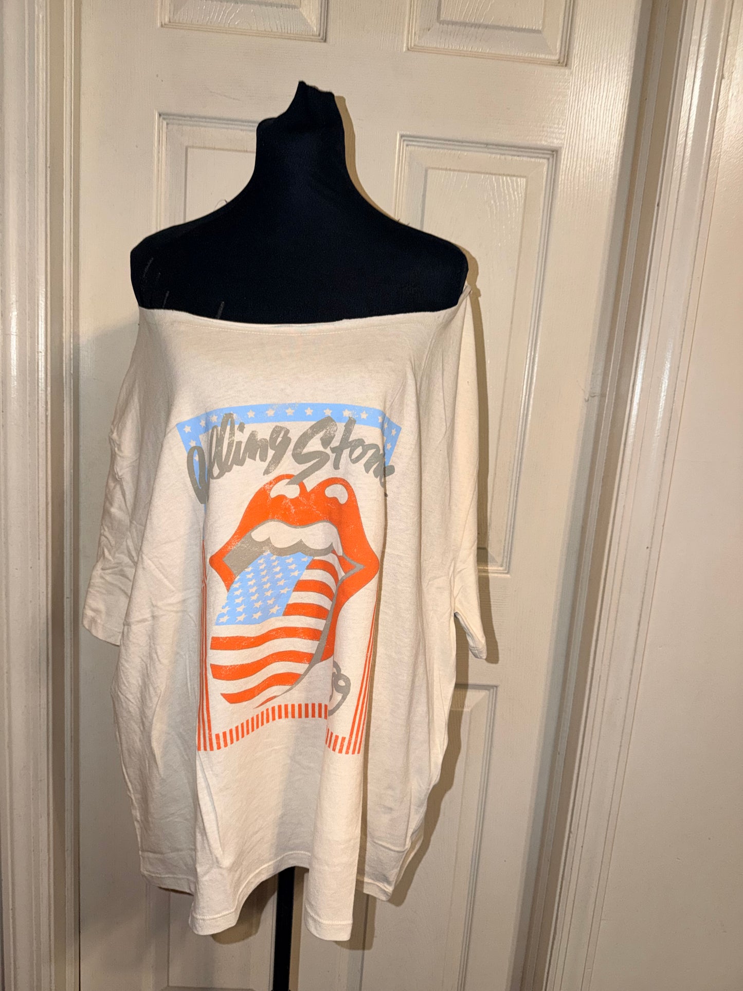 The Rolling Stones OFTS Oversized Distressed Tee