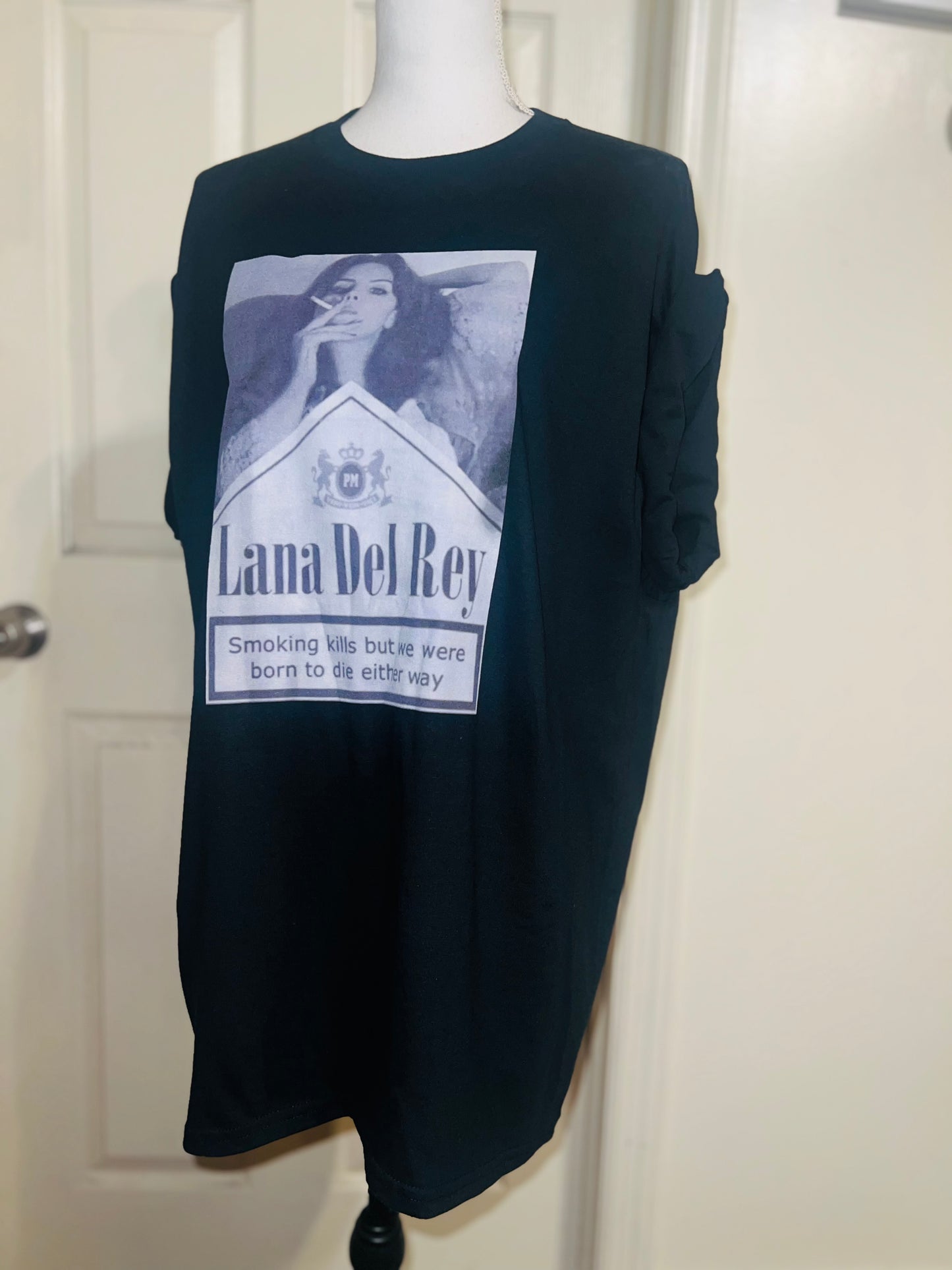 Lana Del Rey Born to Die Oversized Distressed Tee