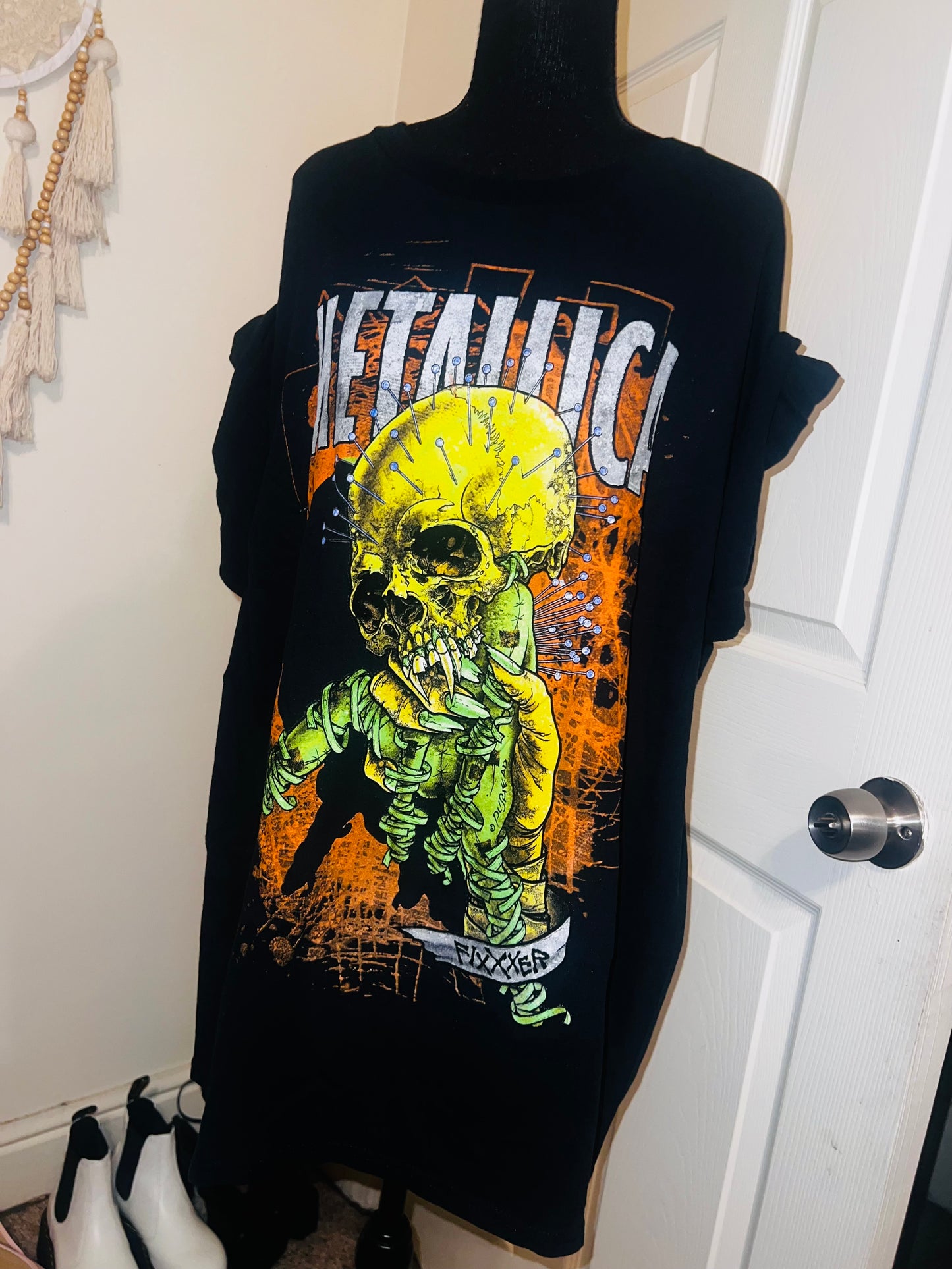 Metallica Fixxer Oversized Distressed Tee