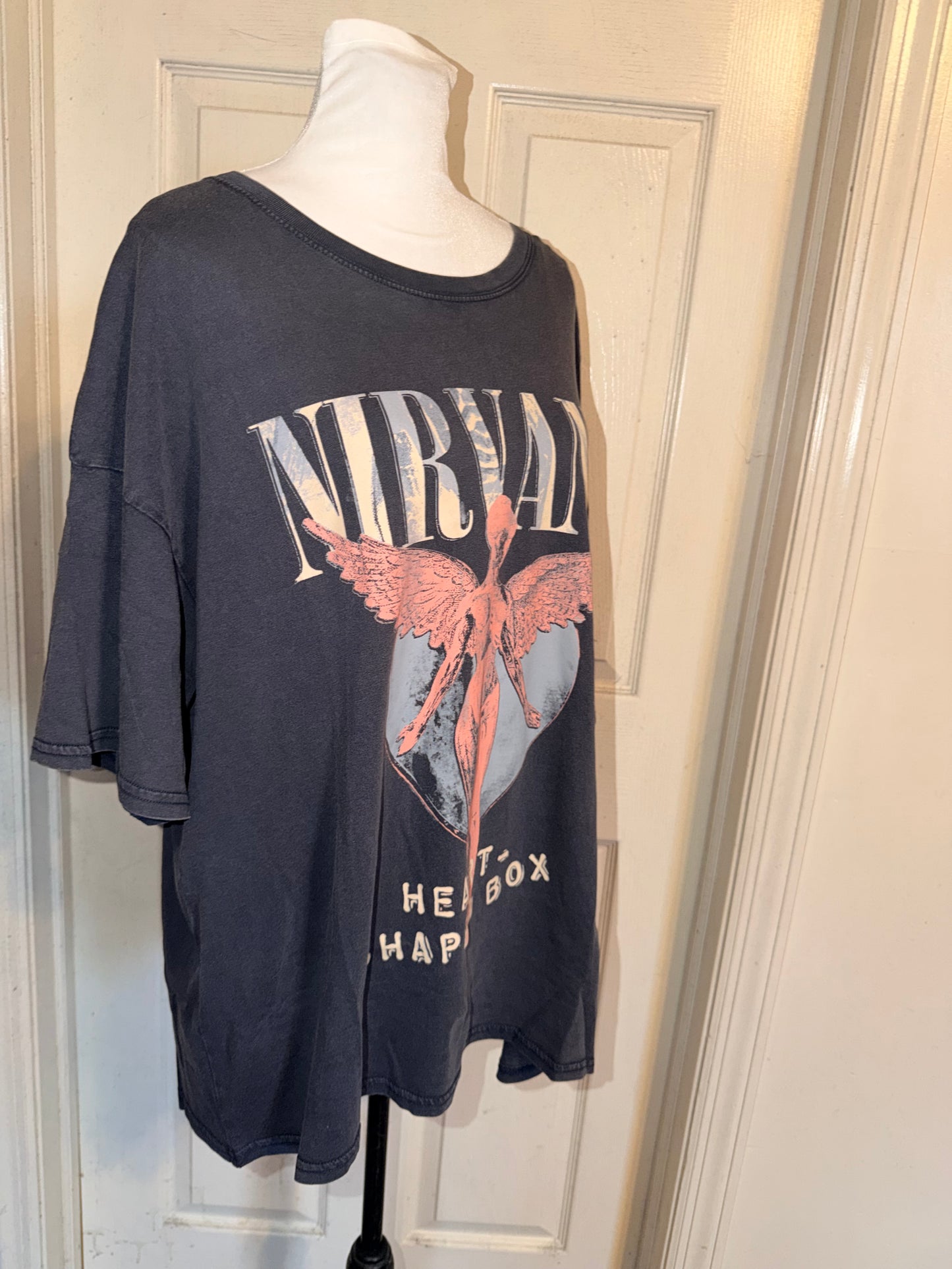 Nirvana Oversized Distressed Tee