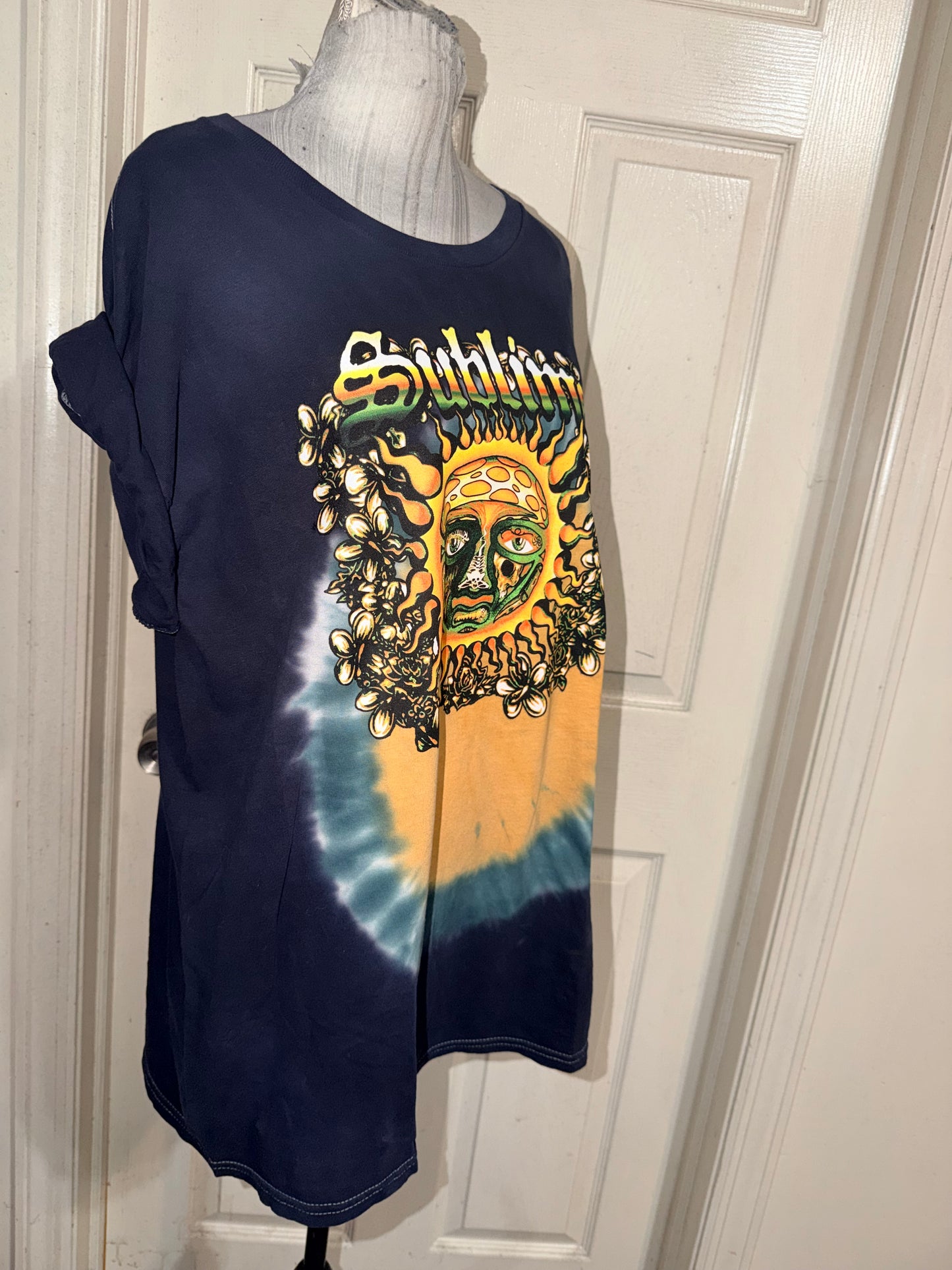 Sublime Double Sided Oversized Distressed Tee