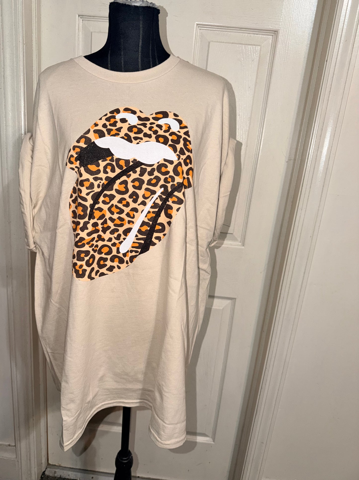 The Rolling Stones Oversized Distressed Tee