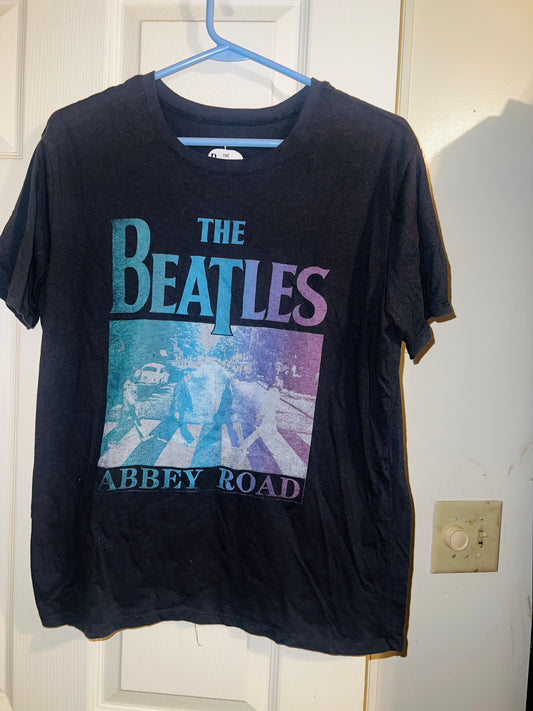 Bleached Beatles Abbey Road OS Distressed Tee