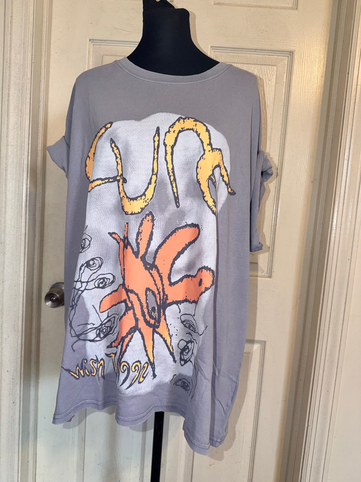 The Cure Oversized Distressed Tee