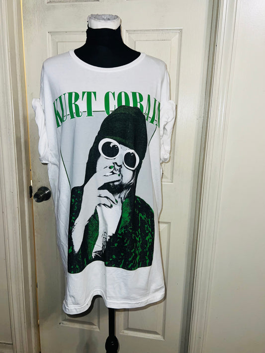 Kurt Cobain Oversized Distressed Tee