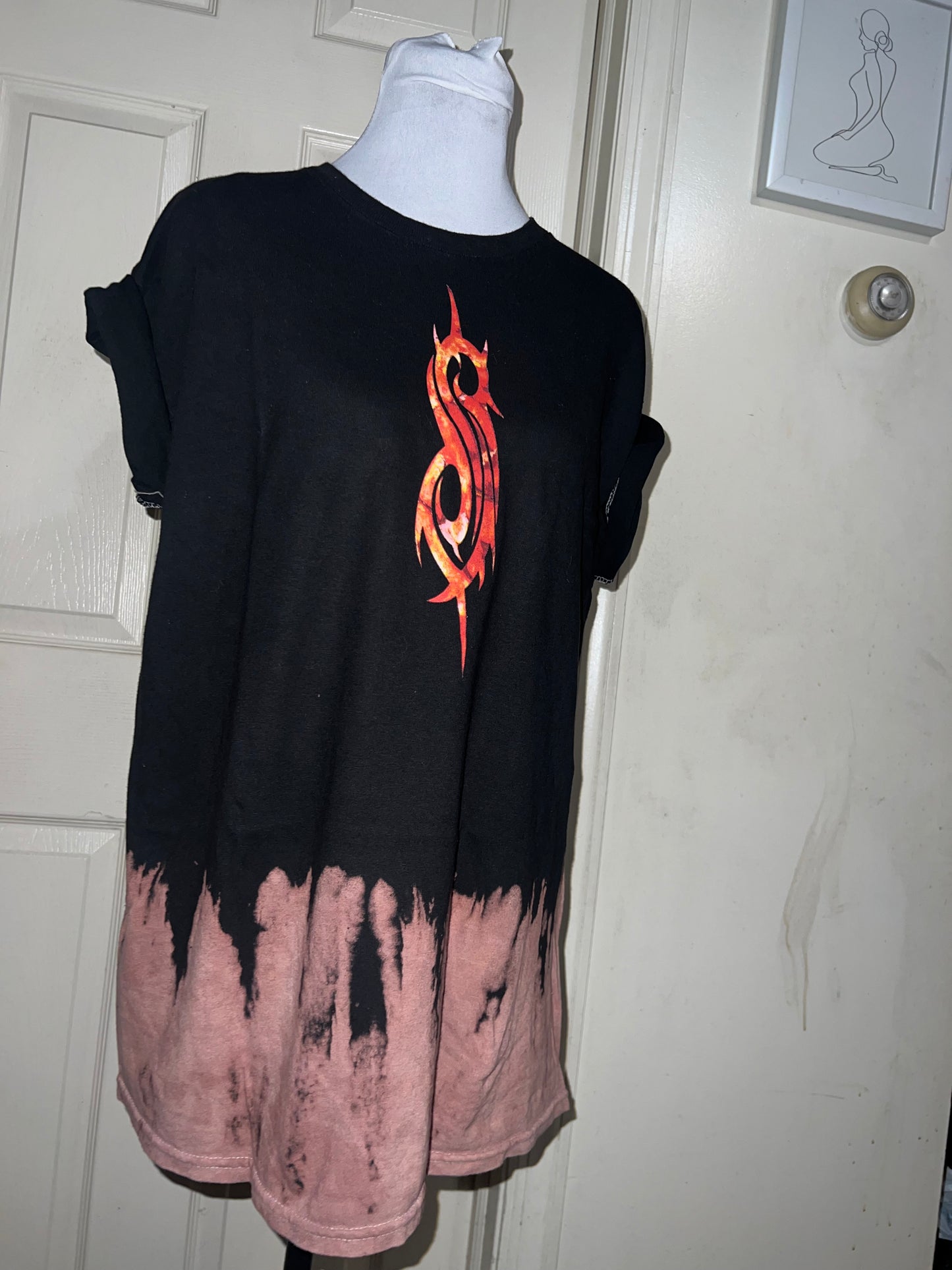 Slipknot Double Sided Oversized Distressed Tee