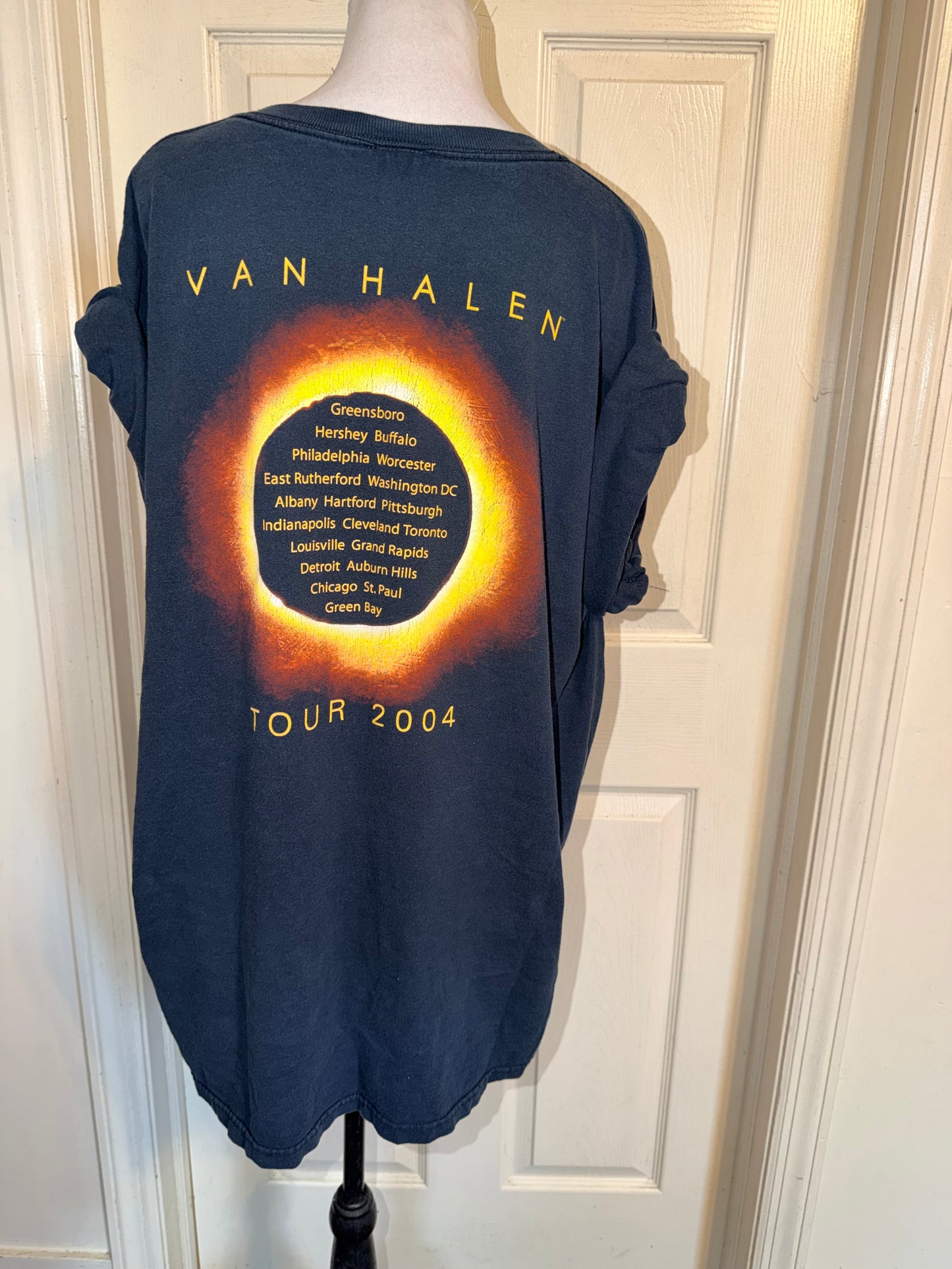 Van Halen Vintage Double Sided Oversized Distressed Tee