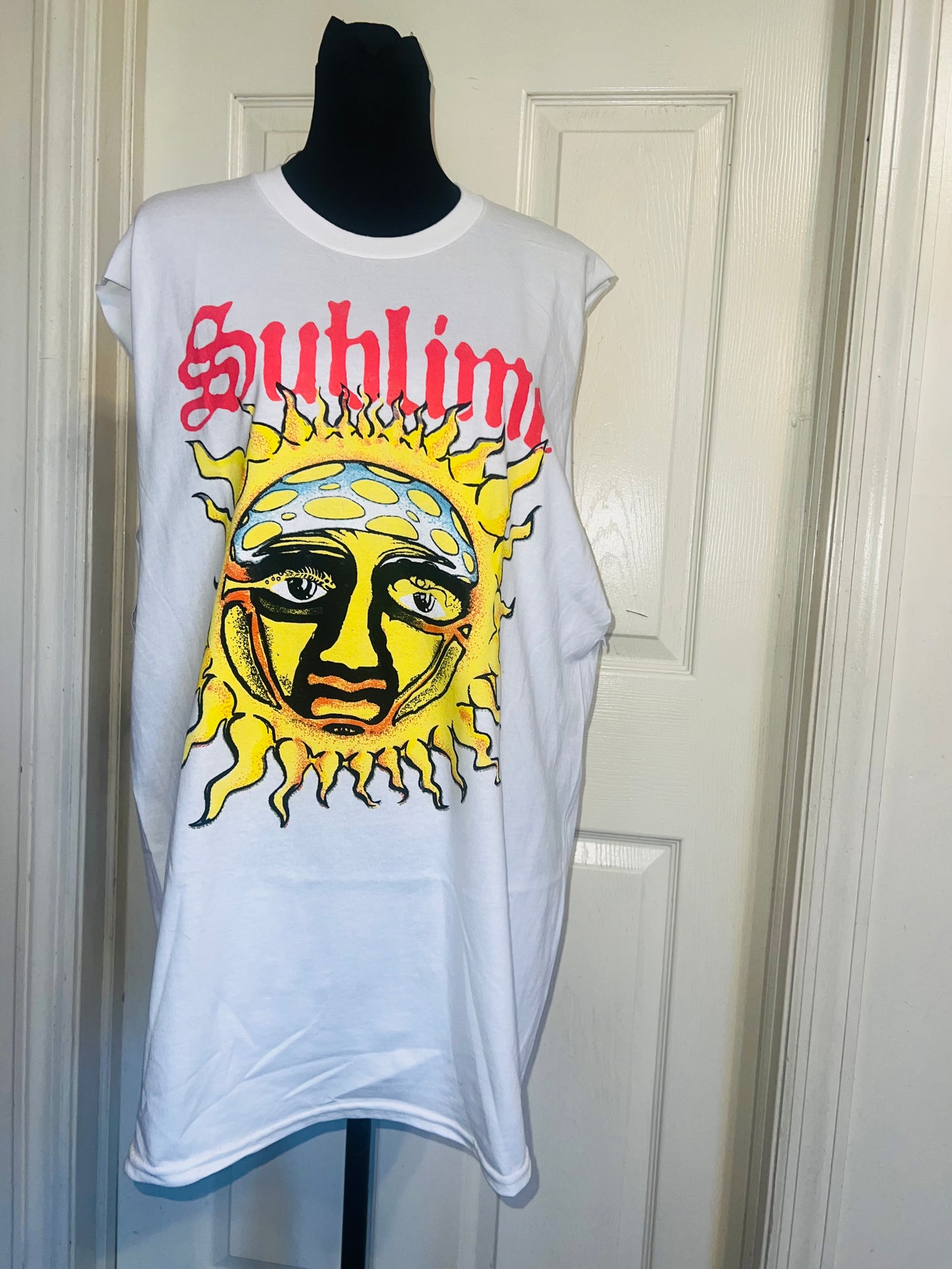 Sublime Double Sided Oversized Distressed Tank